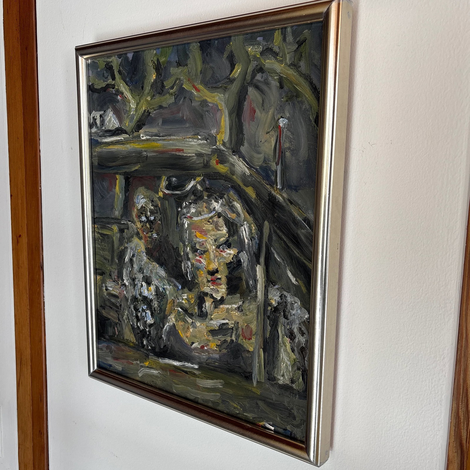 1960s Vintage Framed Oil Painting on Canvas, Signed by the Artist - 2