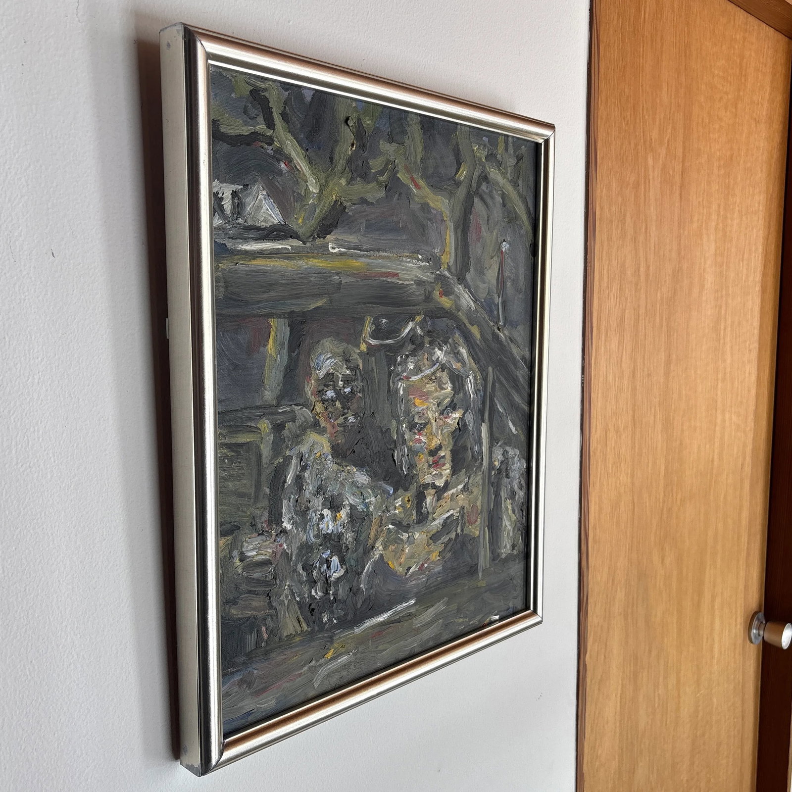 1960s Vintage Framed Oil Painting on Canvas, Signed by the Artist - 3