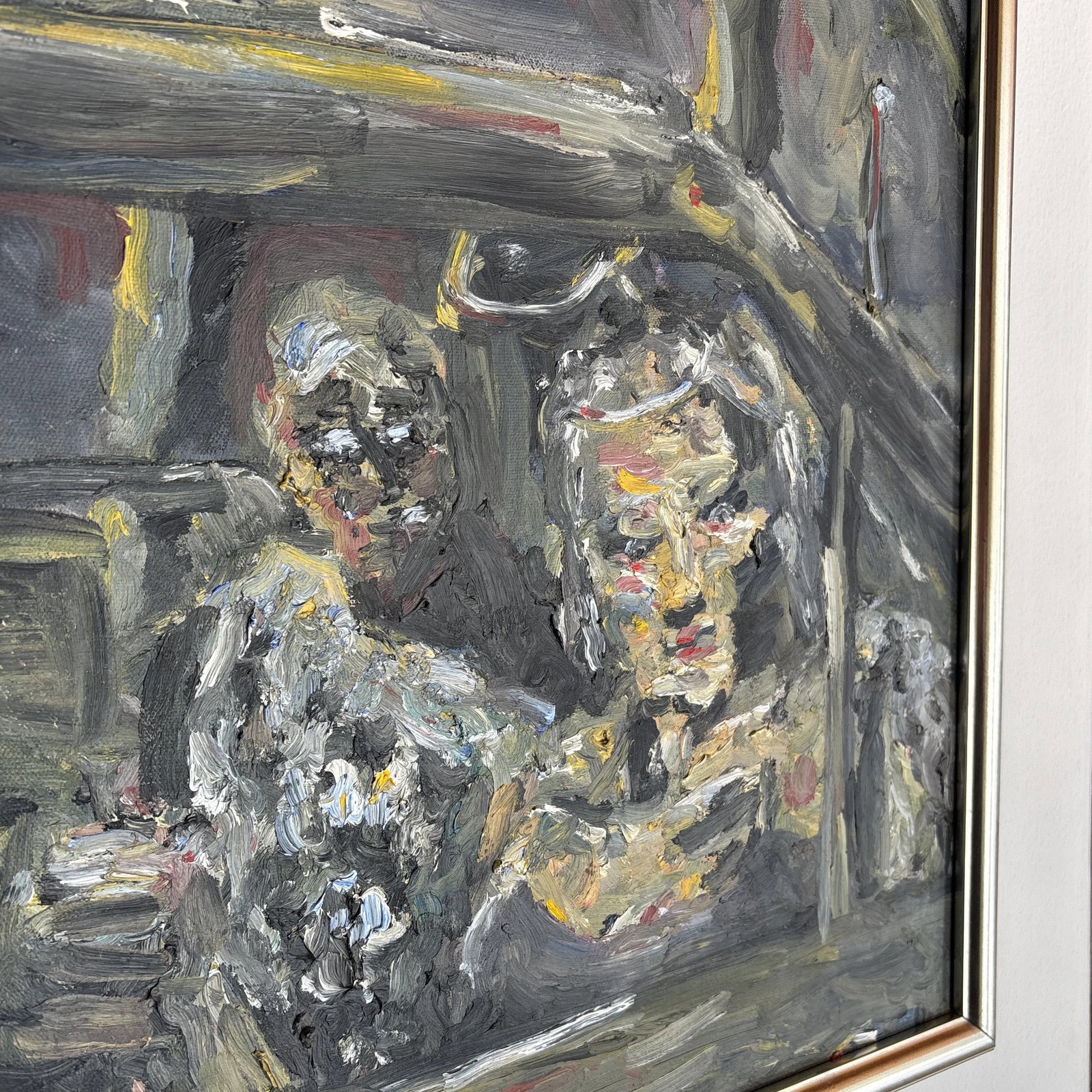 1960s Vintage Framed Oil Painting on Canvas, Signed by the Artist - 5