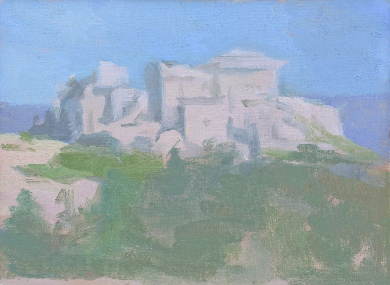 Italy Landscape Oil Painting "Ancient Villa" by Michelle Farro - 7