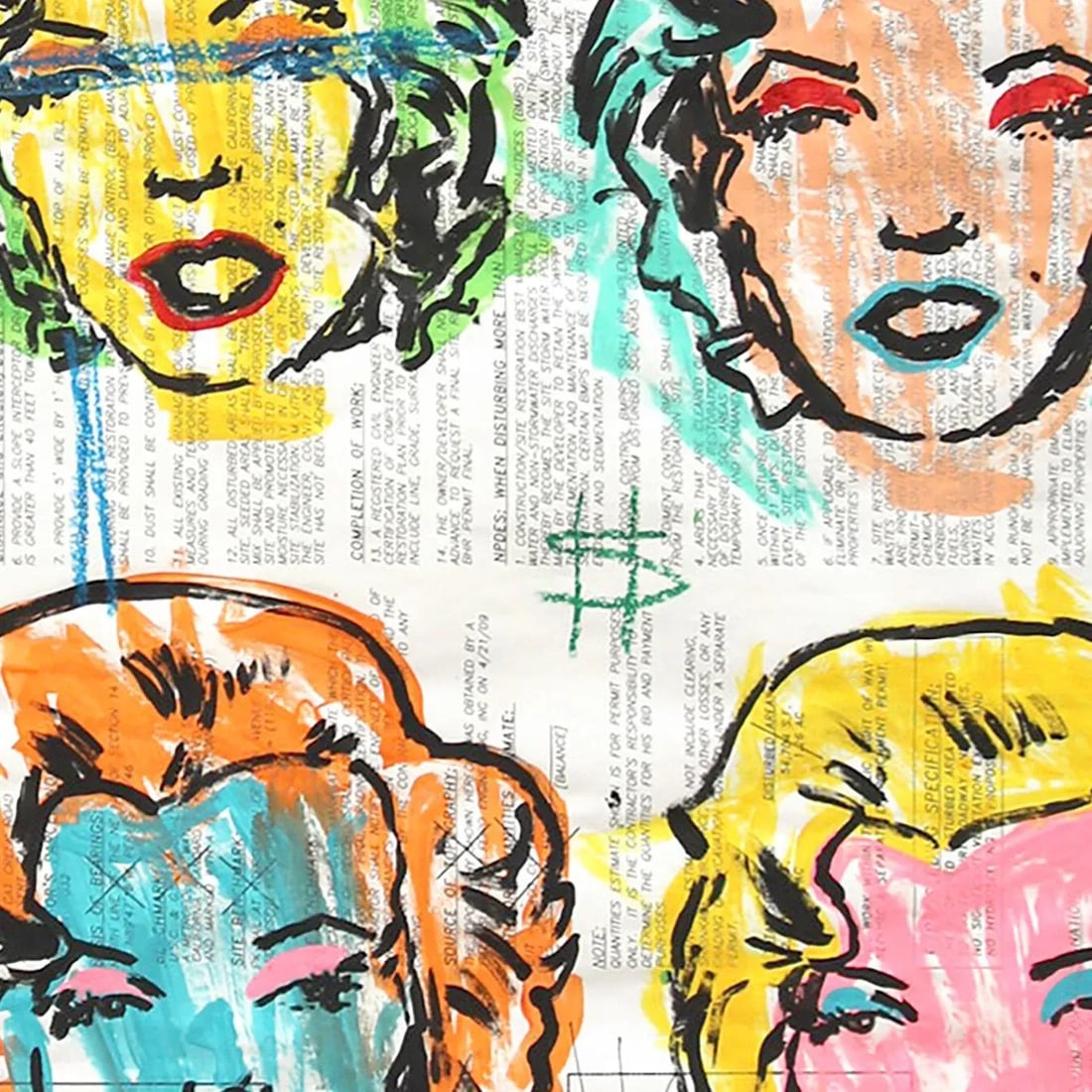 Fake Tokyo Pop - Marilyn Monroe Original Figurative Pop Art by Gary John - 4