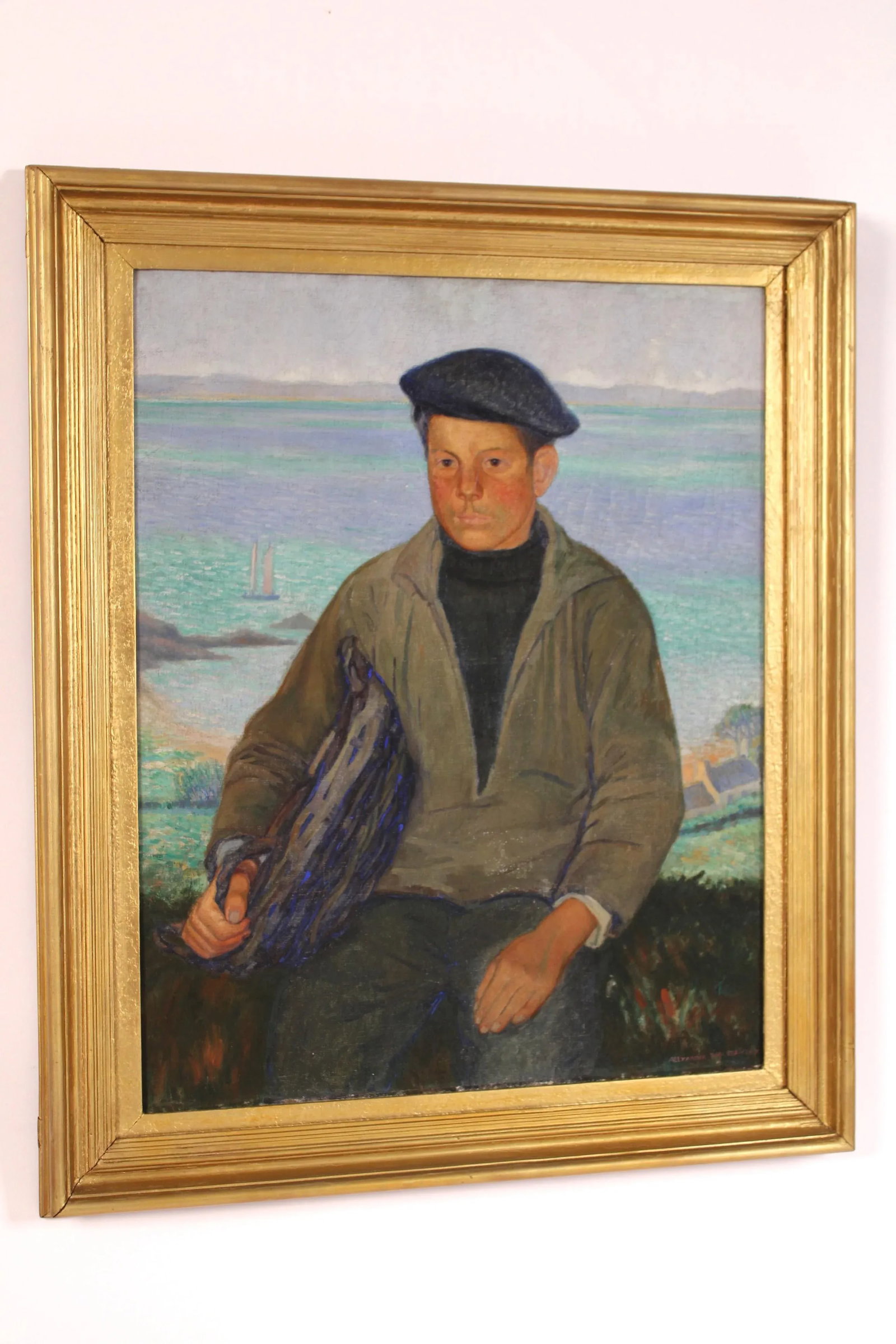 Painting of a Young Sailor by Alexander Warshawsky (1887-1945) - 2