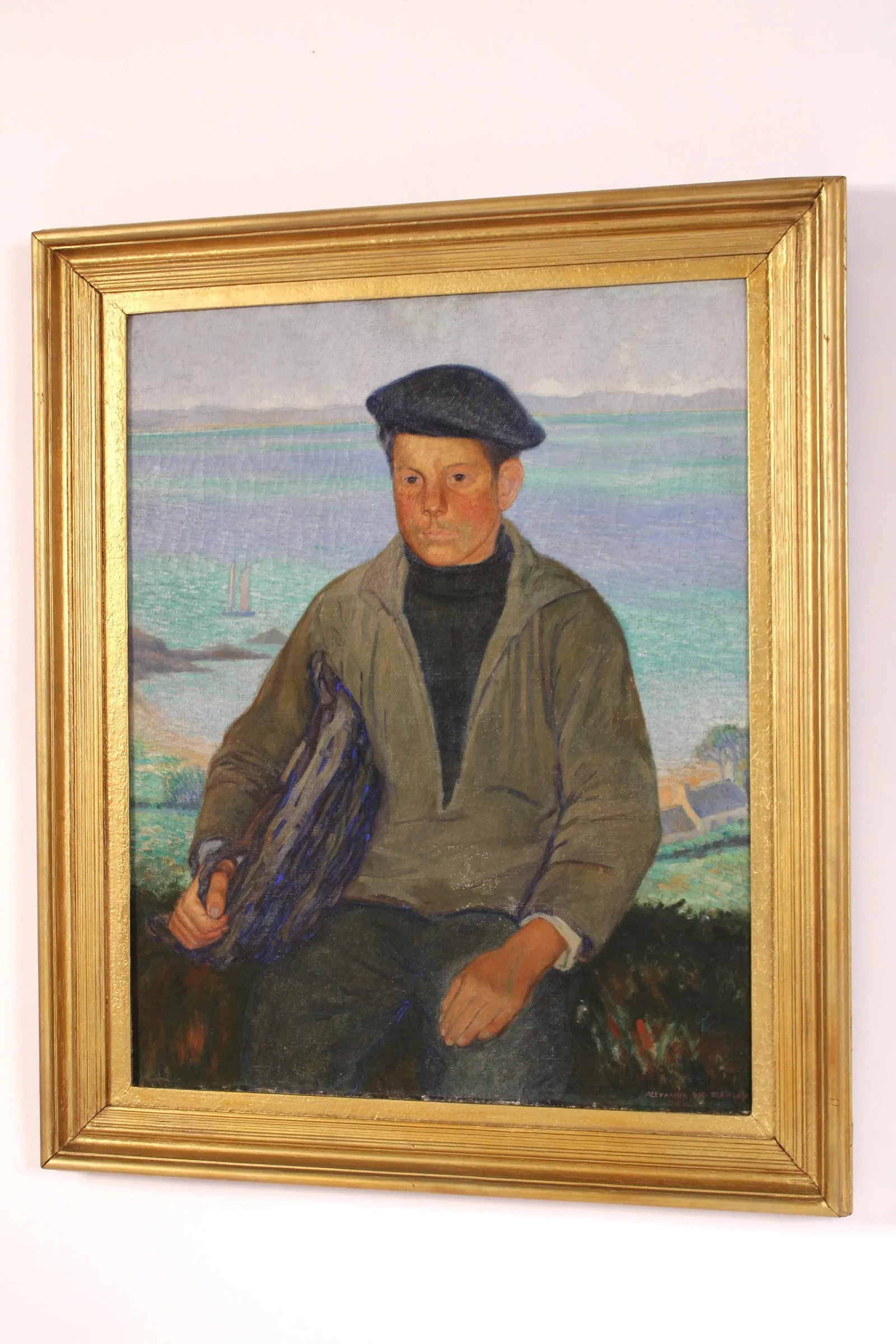 Painting of a Young Sailor by Alexander Warshawsky (1887-1945) - 3