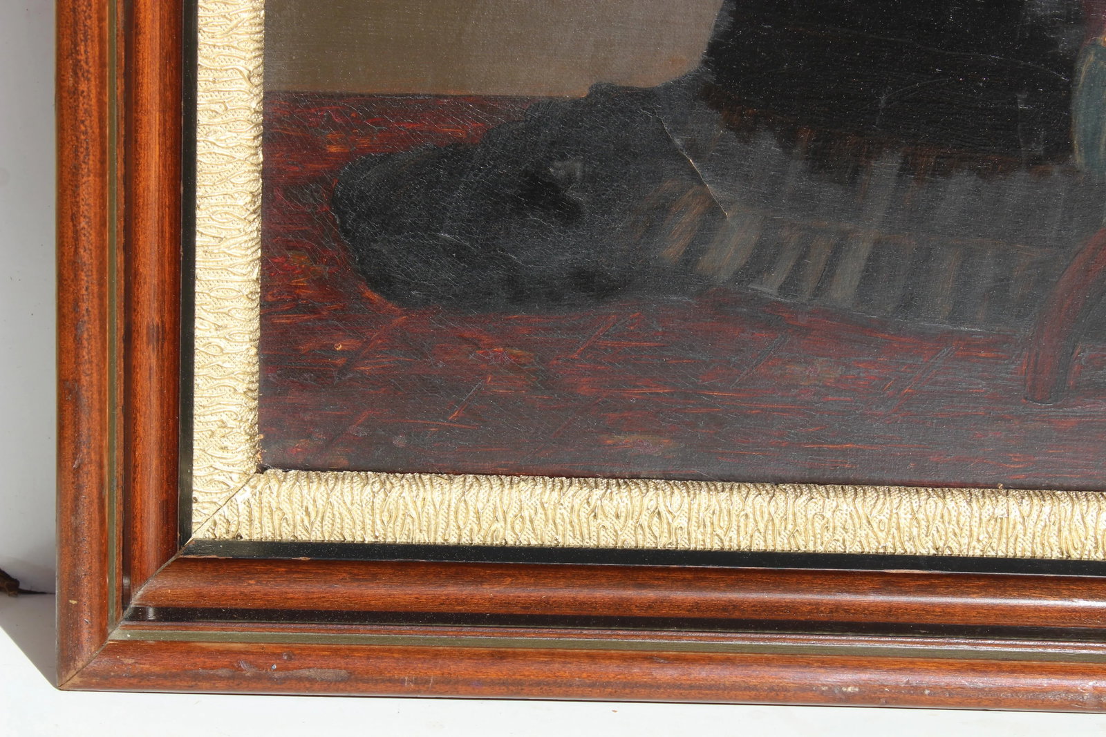 Antique 19 Century Large Oil Painting on Canvas, Female Portrait, Dated 1879, Framed - 11
