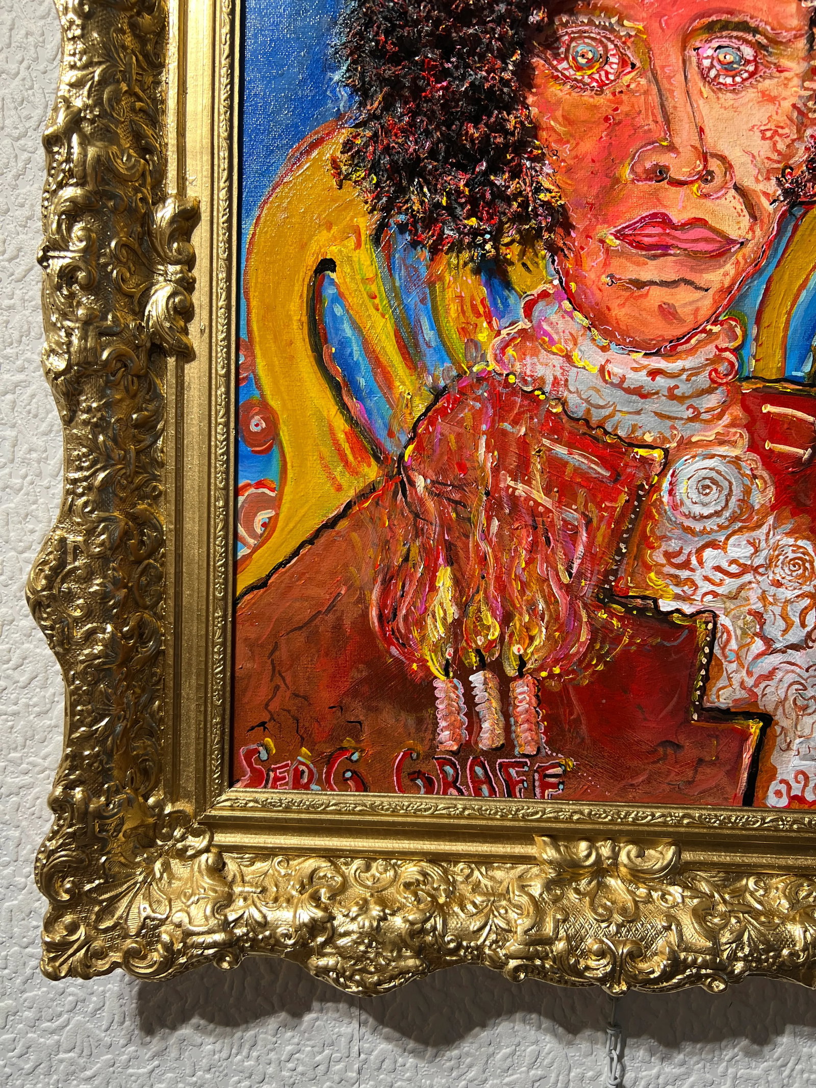Original Painting on Canvas, "Fiery George Washington" by Serg Graff, Coa - 6
