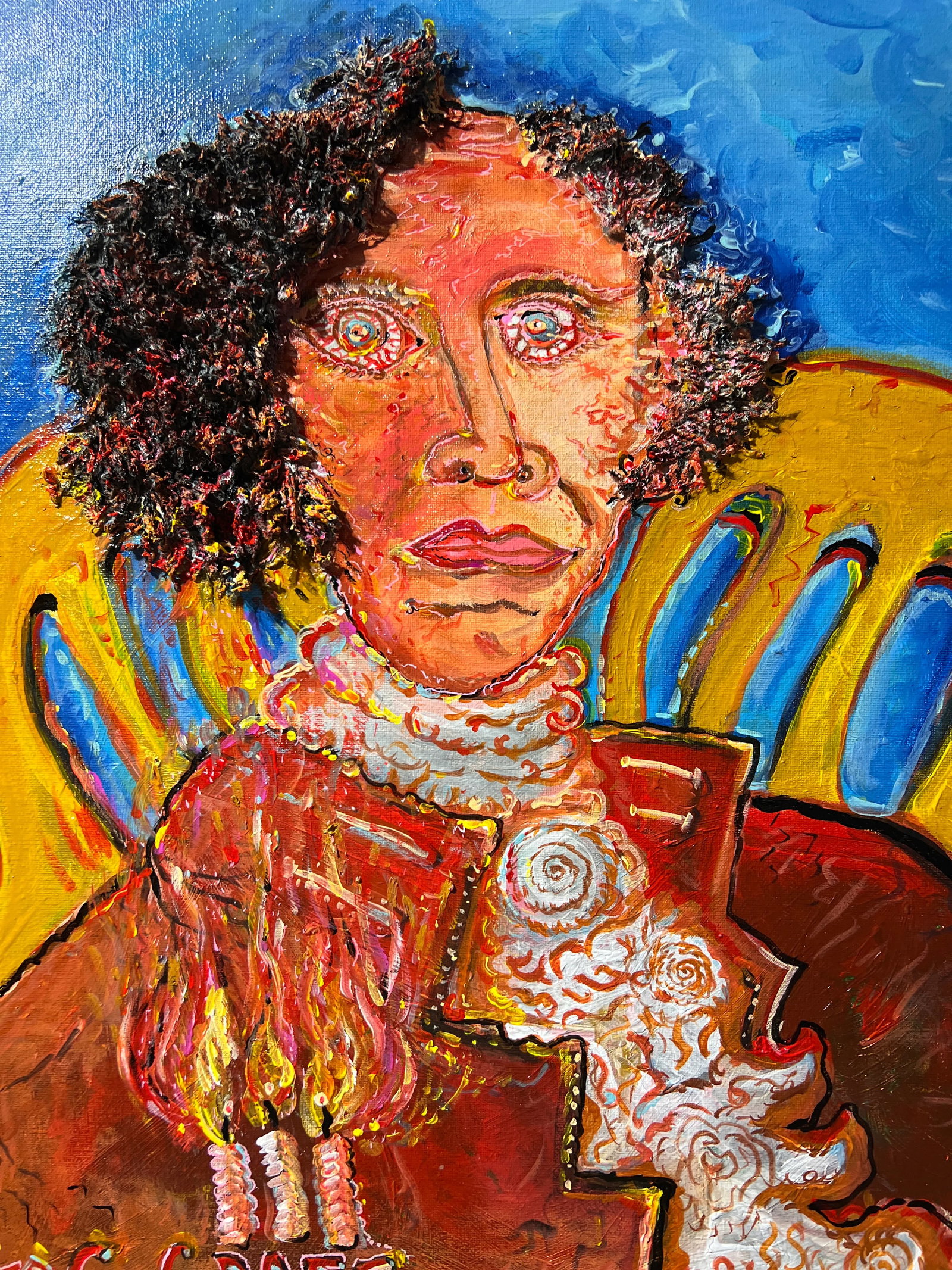 Original Painting on Canvas, "Fiery George Washington" by Serg Graff, Coa - 7