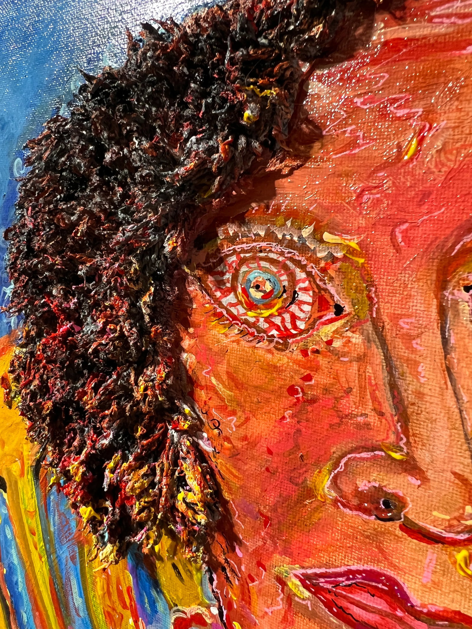 Original Painting on Canvas, "Fiery George Washington" by Serg Graff, Coa - 8