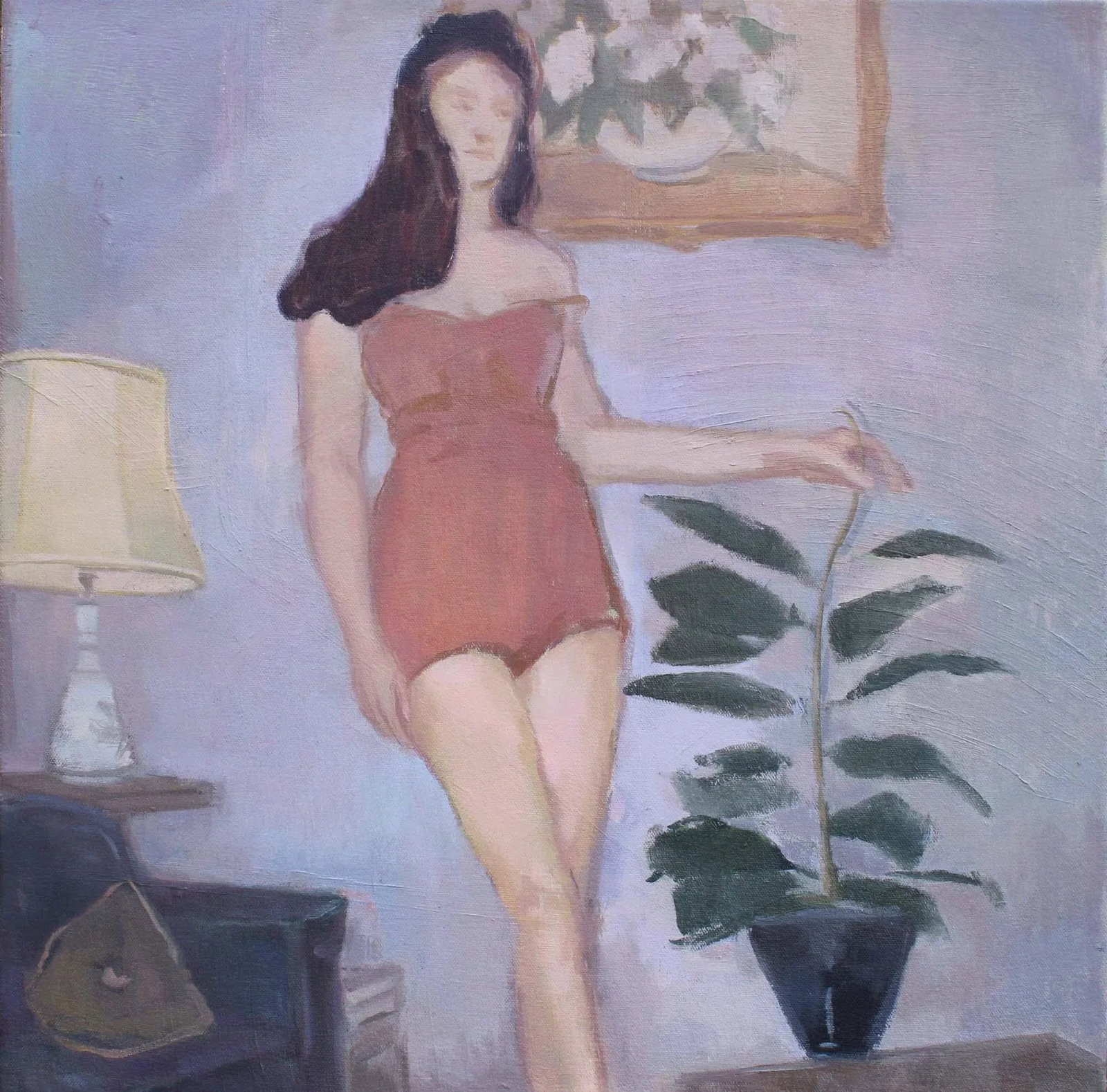 Woman Painting on Canvas by Michelle Farro - 6