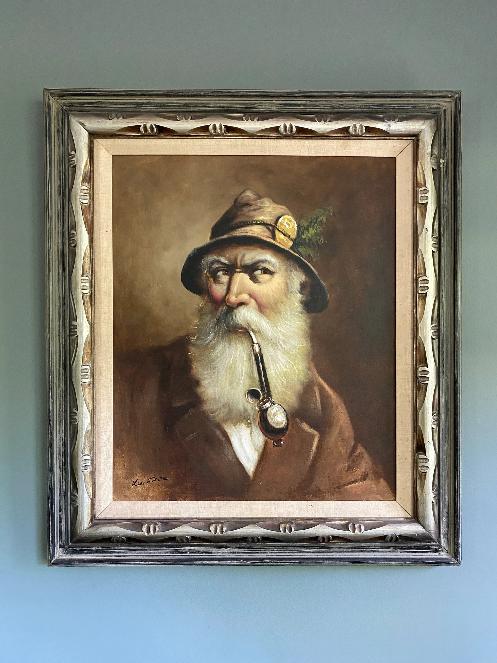 Alexander Kuntner Framed Oil Painting 1930s - 2
