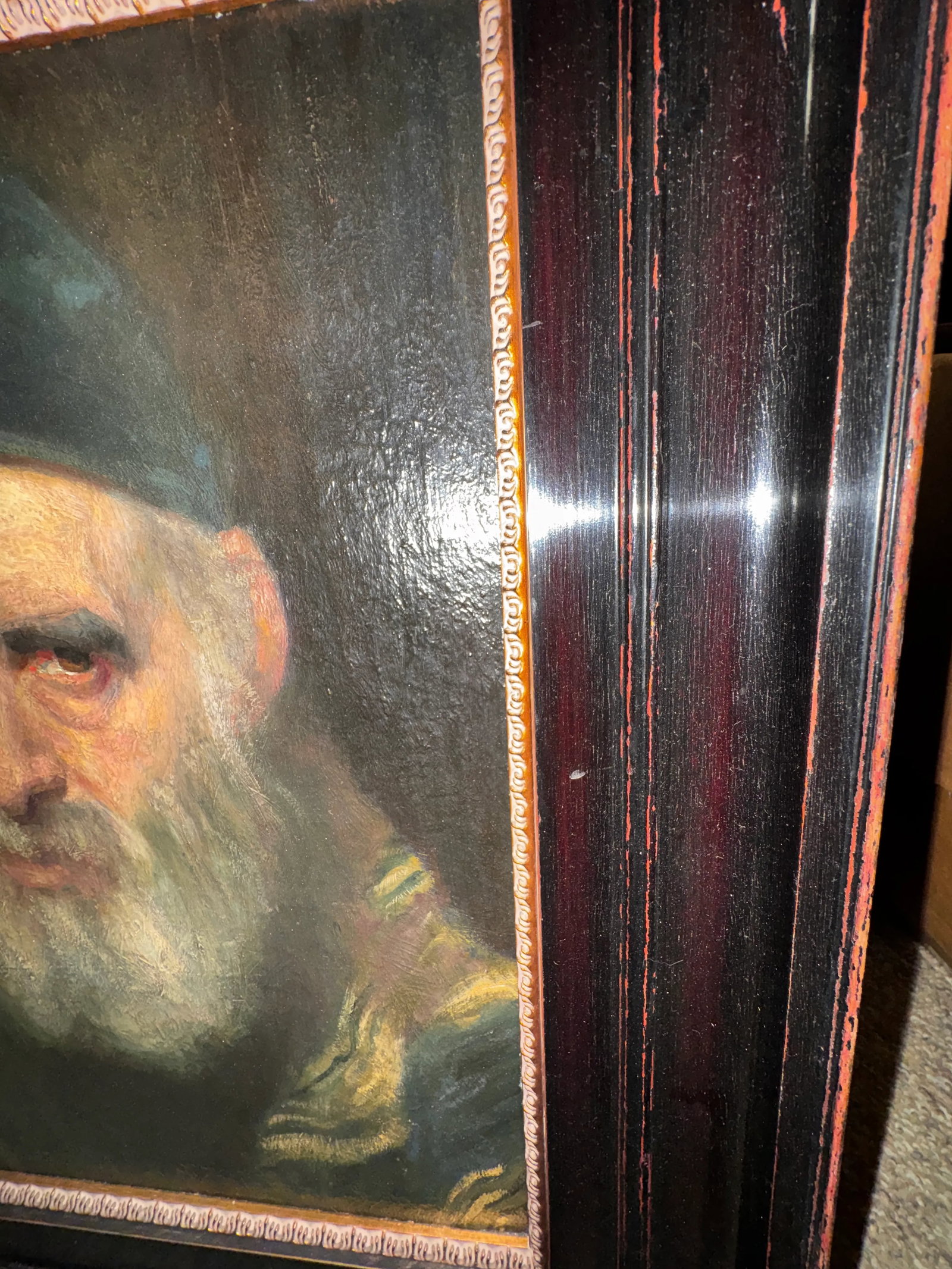Early 1900s After Maurits De Groot Dutch Portrait of Rabbi Oil Painting - 6