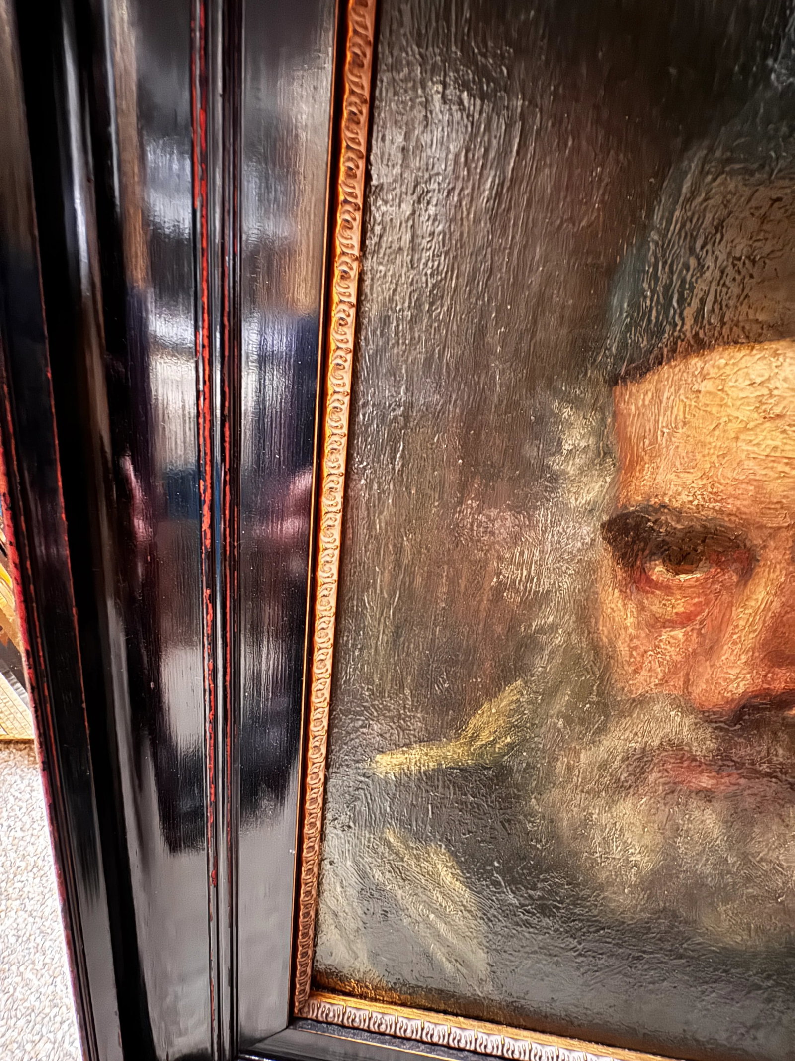 Early 1900s After Maurits De Groot Dutch Portrait of Rabbi Oil Painting - 9