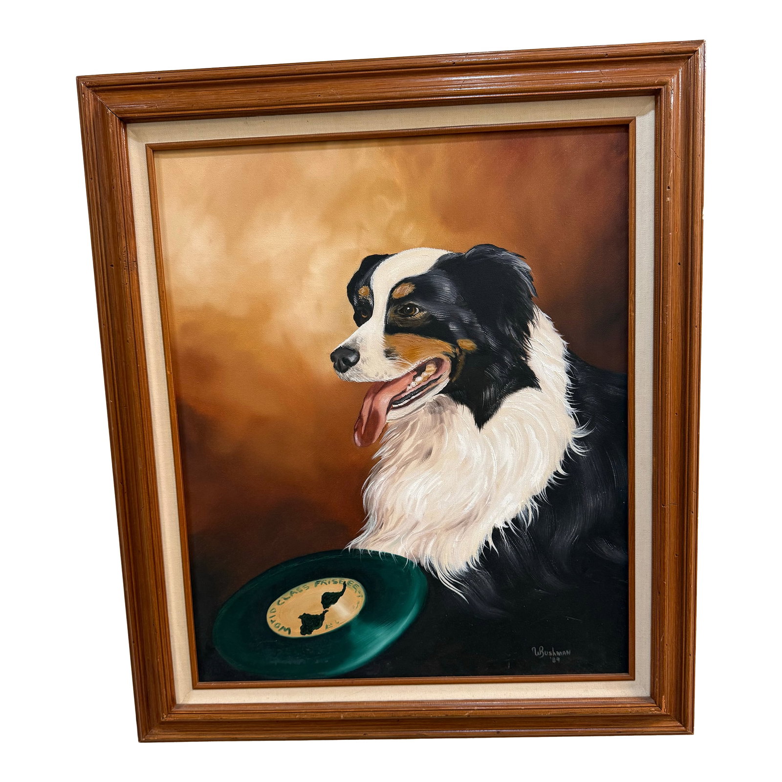 Original Bushman Dog Portrait, Framed, 1989 (1 of 10)
