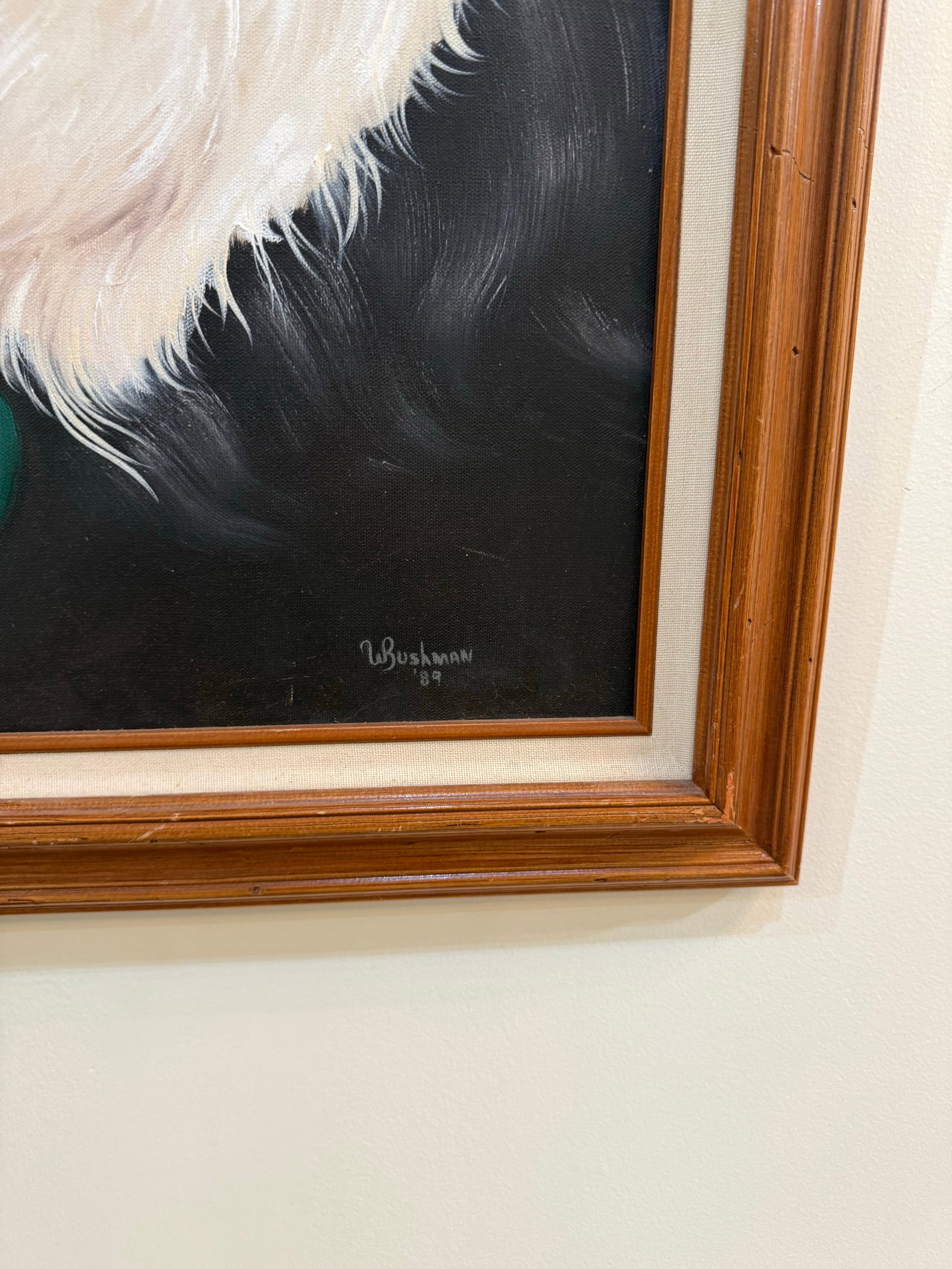 Original Bushman Dog Portrait, Framed, 1989 - 3