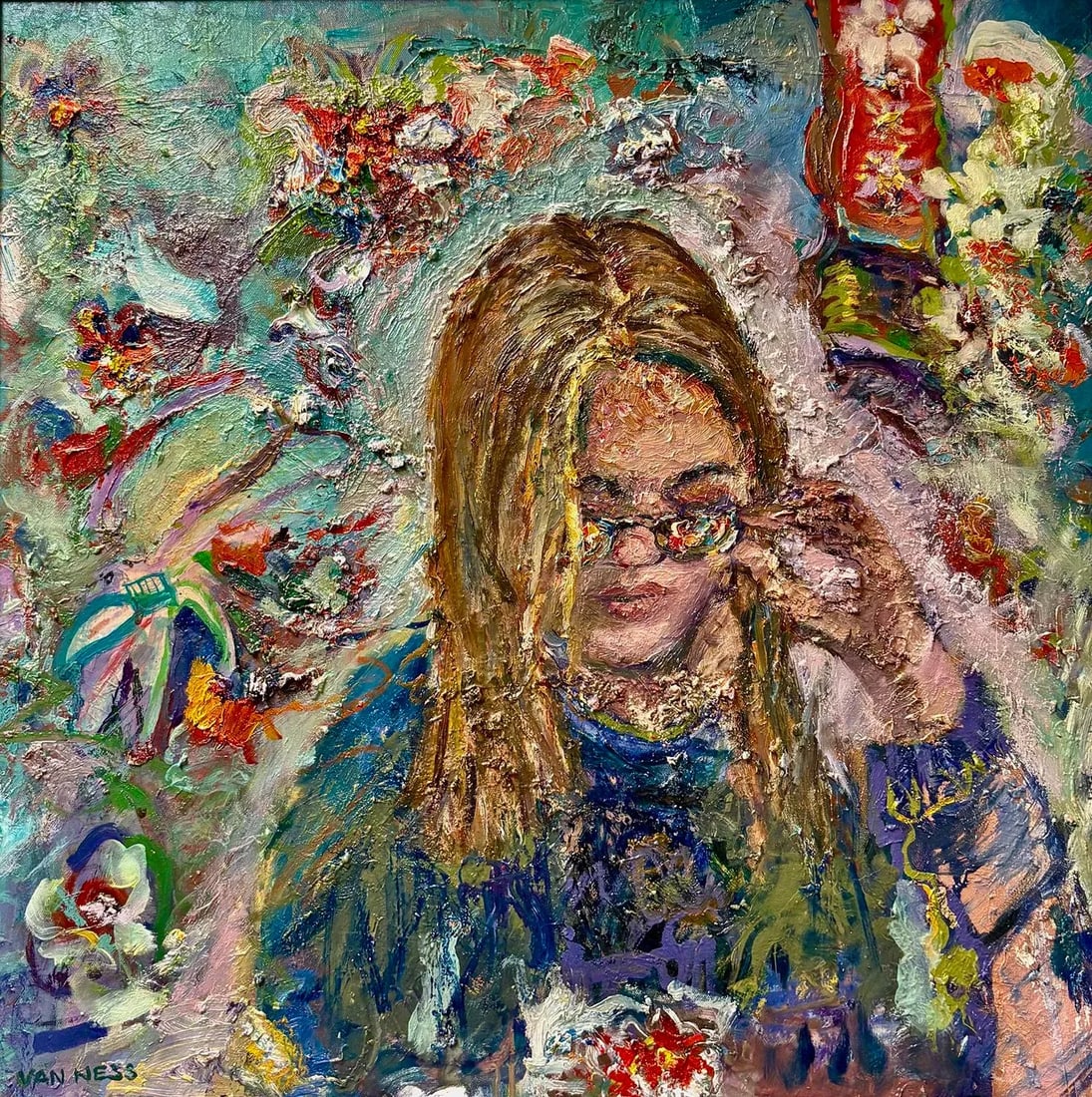 The Girl With Kaleidoscope Eyes, Oil Painting, Gallery Art, Framed - 2