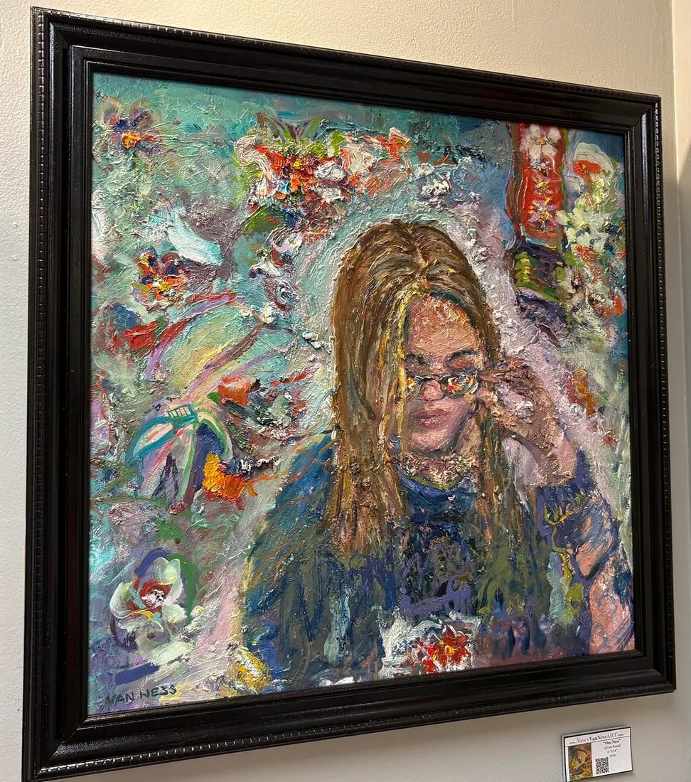 The Girl With Kaleidoscope Eyes, Oil Painting, Gallery Art, Framed - 4