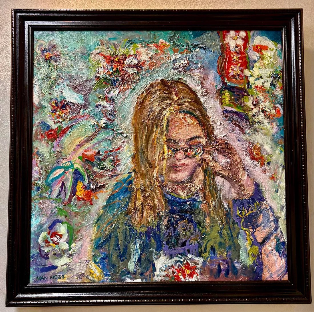 The Girl With Kaleidoscope Eyes, Oil Painting, Gallery Art, Framed - 5