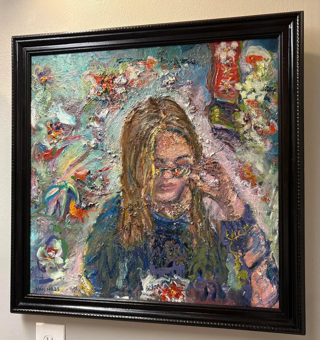 The Girl With Kaleidoscope Eyes, Oil Painting, Gallery Art, Framed - 6
