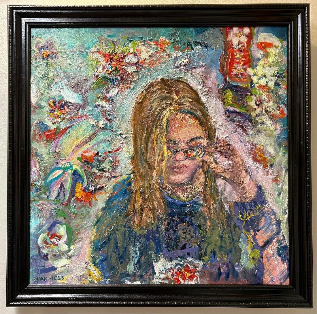 The Girl With Kaleidoscope Eyes, Oil Painting, Gallery Art, Framed - 7