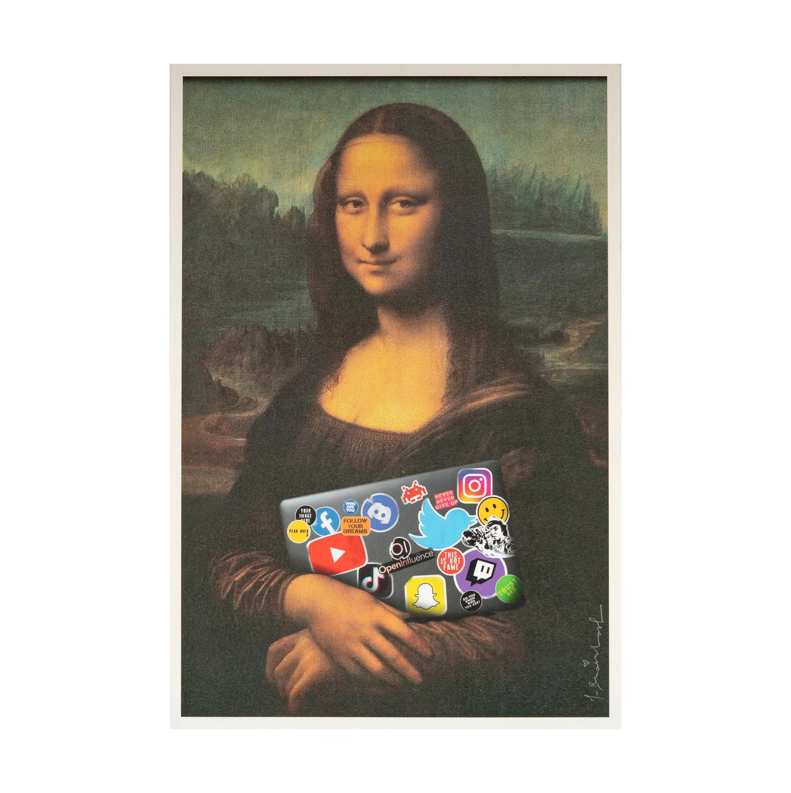 Vintage Original Mr. Brainwash Art Museum Poster: Mona Lisa - 11