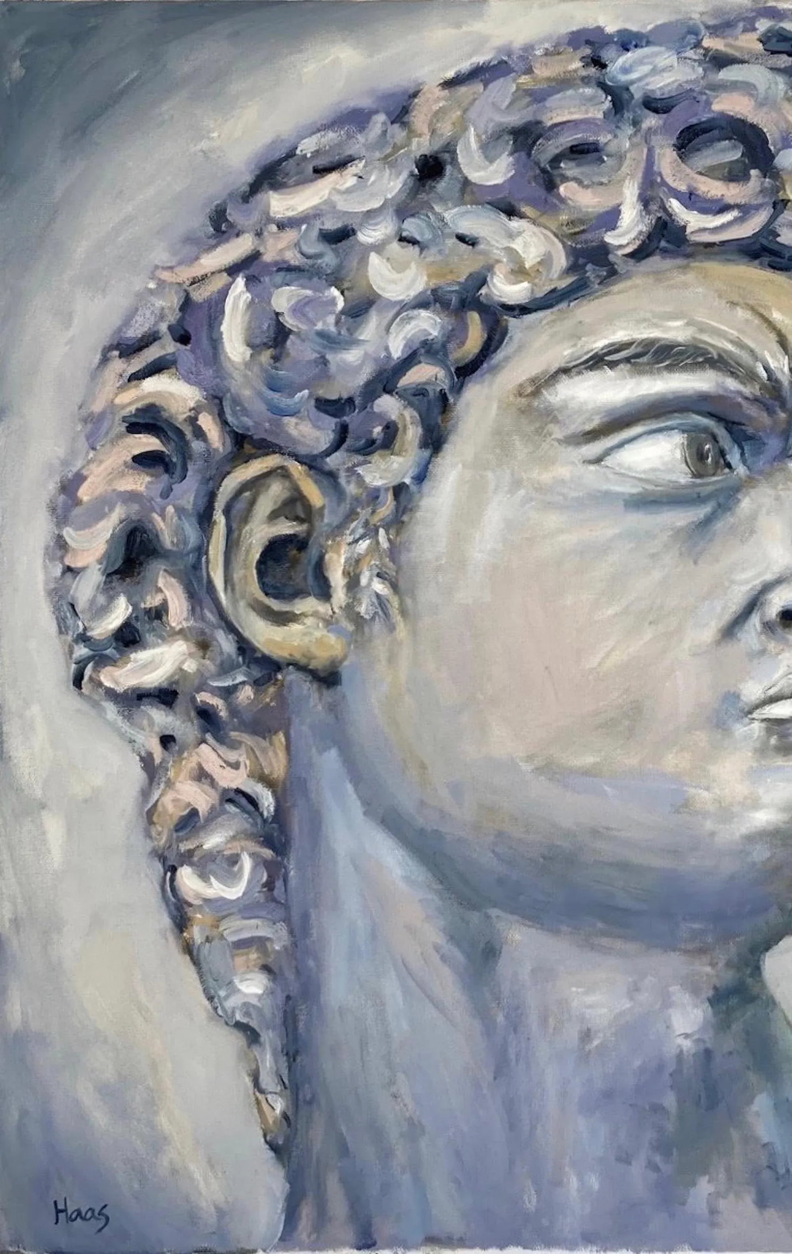 Modern Portraiture - David Portrait Oil on Canvas - 7