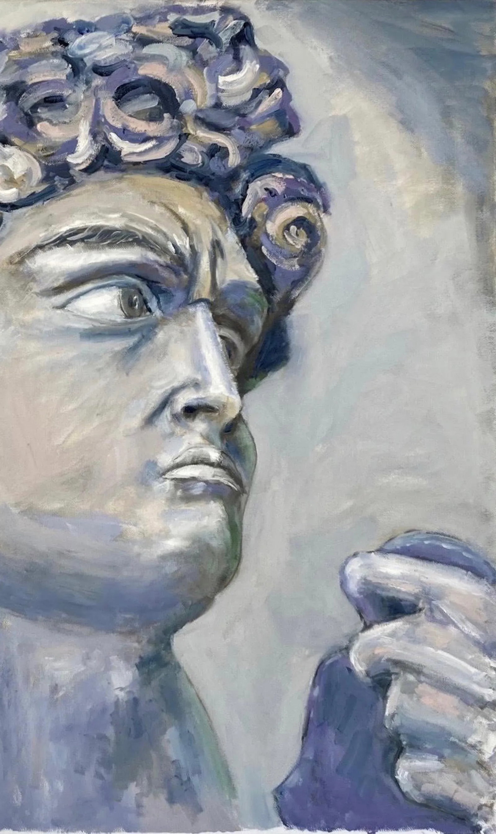 Modern Portraiture - David Portrait Oil on Canvas - 8