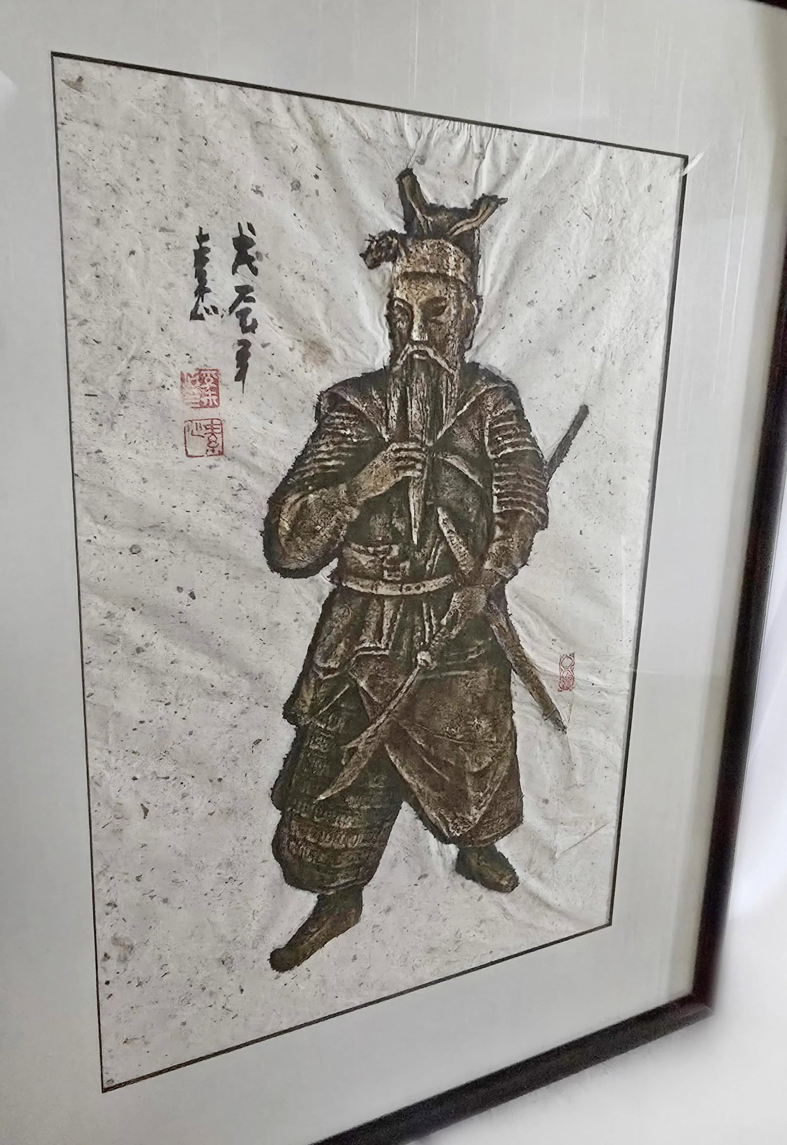 Mid-20th Century Chinese Rubbings - Astronomer & Warrior, After Han Dynasty, a Pair - 6