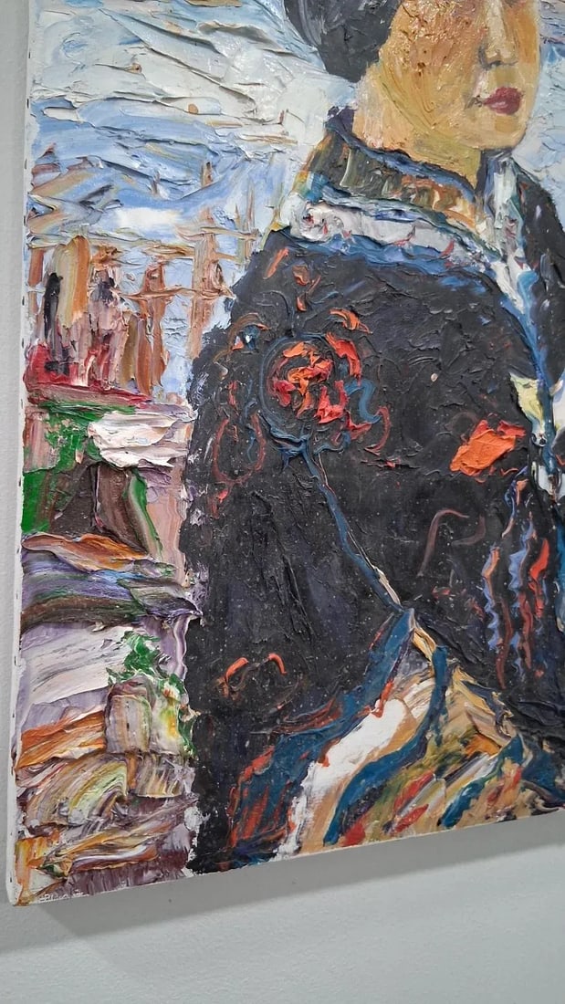 William Vincent Kirkpatrick Portrait Painting Figurative Art Asian "Wuxi Woman" - 8