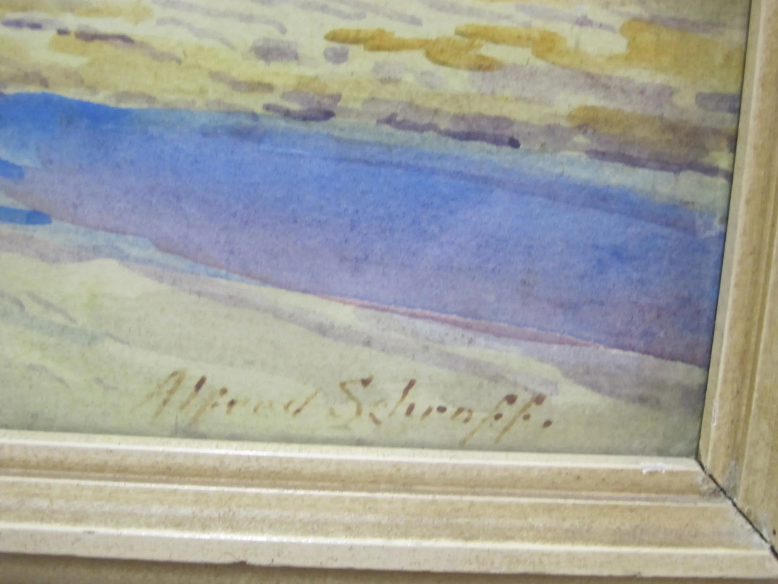Alfred Hermann Schroff Oregon Artist Signed Framed Watercolor Landscape Painting - 2
