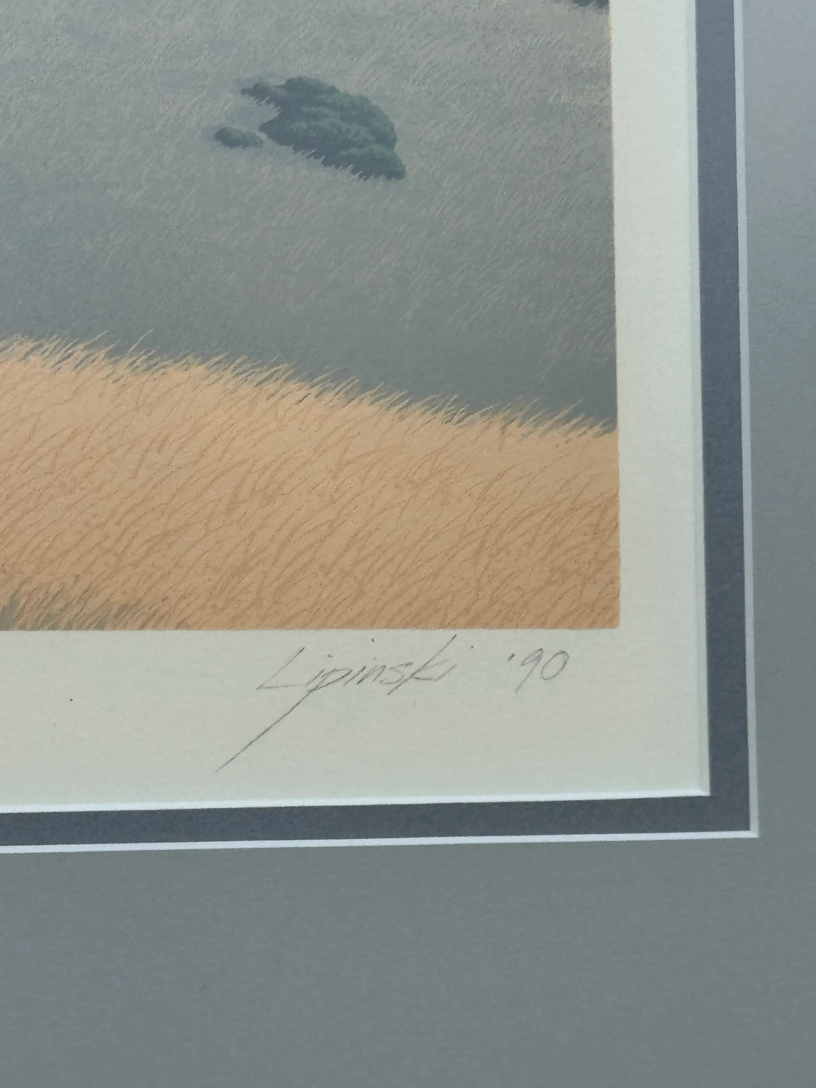 California Landscape Silkscreen Print Signed Lipinski - 5