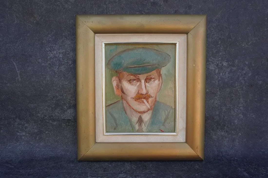 Mid 20th Century Ginger With Hat - Buckley MacGurrin, Framed Oil on Canvas - 3