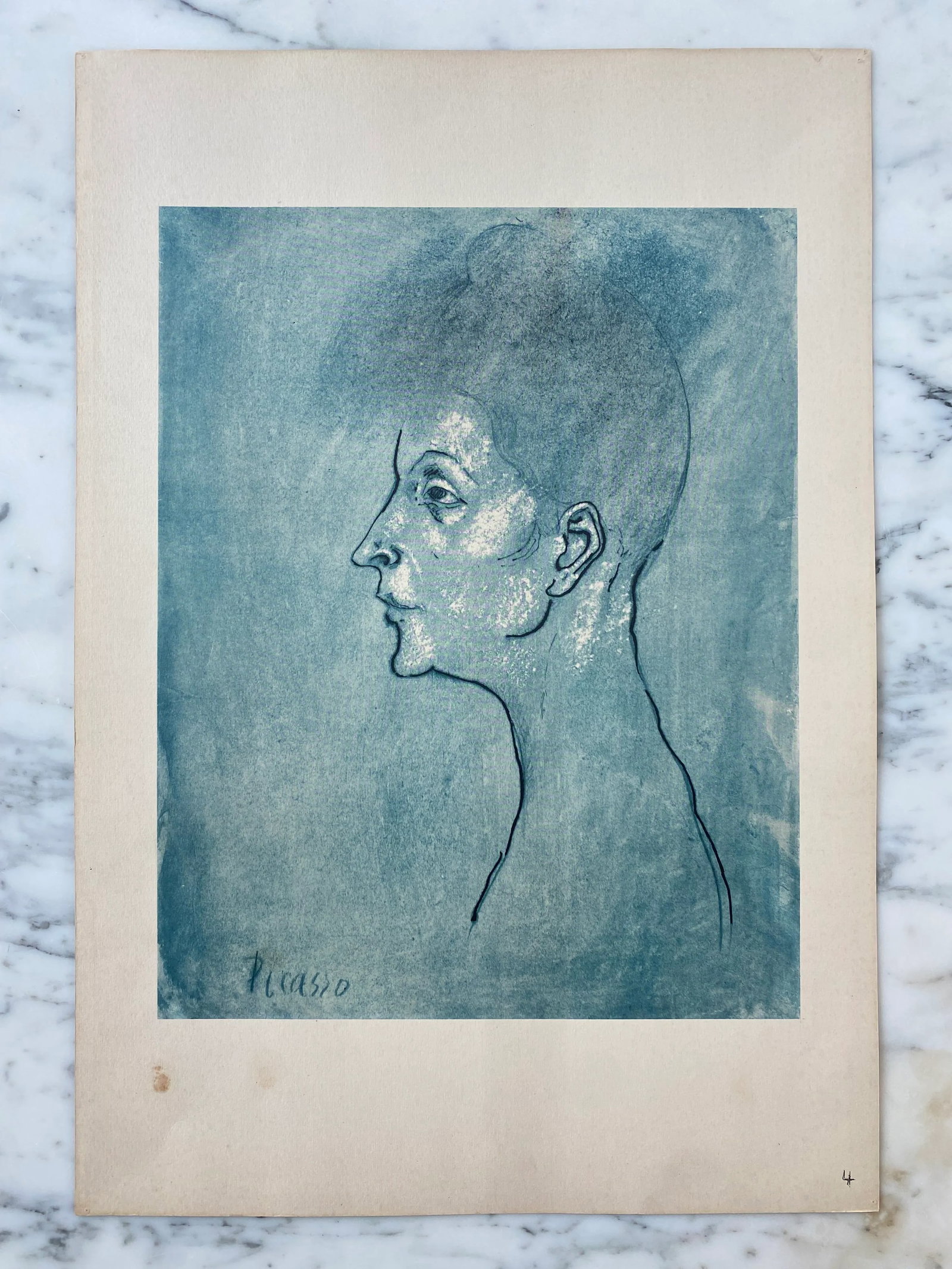 Pablo Picasso "Head of a Woman" Original 1946 Lithograph - 2