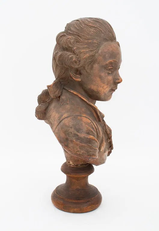 After Augustin Pajou Bust of a Boy Terra Cotta, C. 1900 - 2