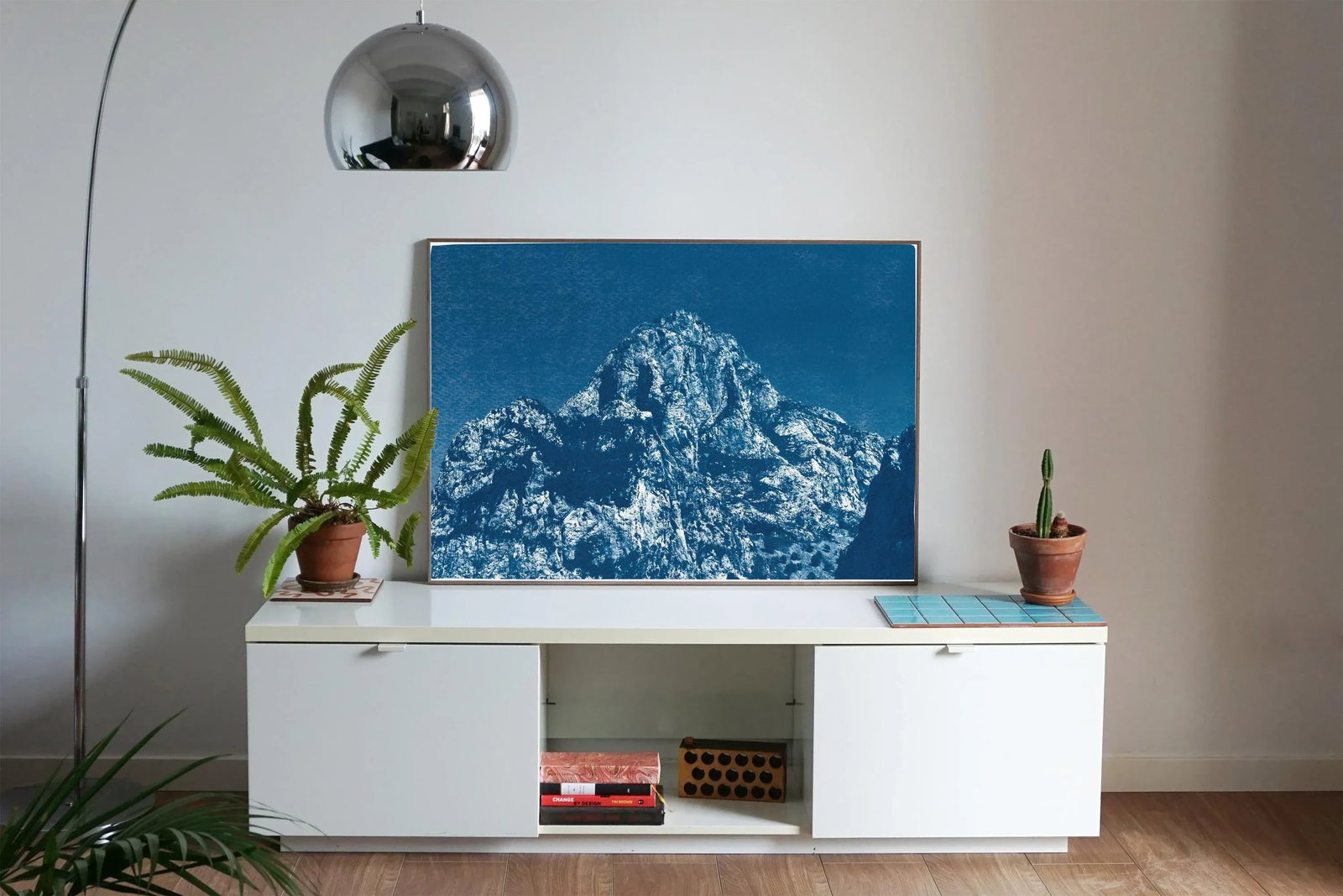 Yosemite Blue Mountain Geological Cyanotype on Watercolor Paper by Kind of Cyan - 2