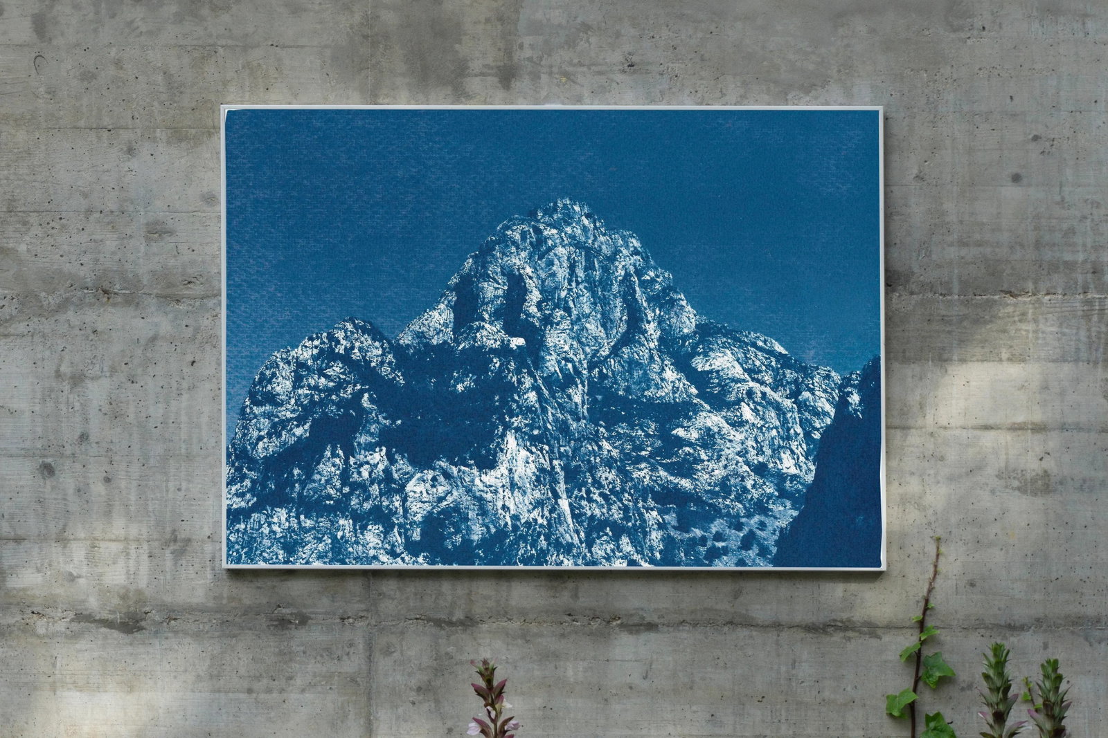 Yosemite Blue Mountain Geological Cyanotype on Watercolor Paper by Kind of Cyan - 3