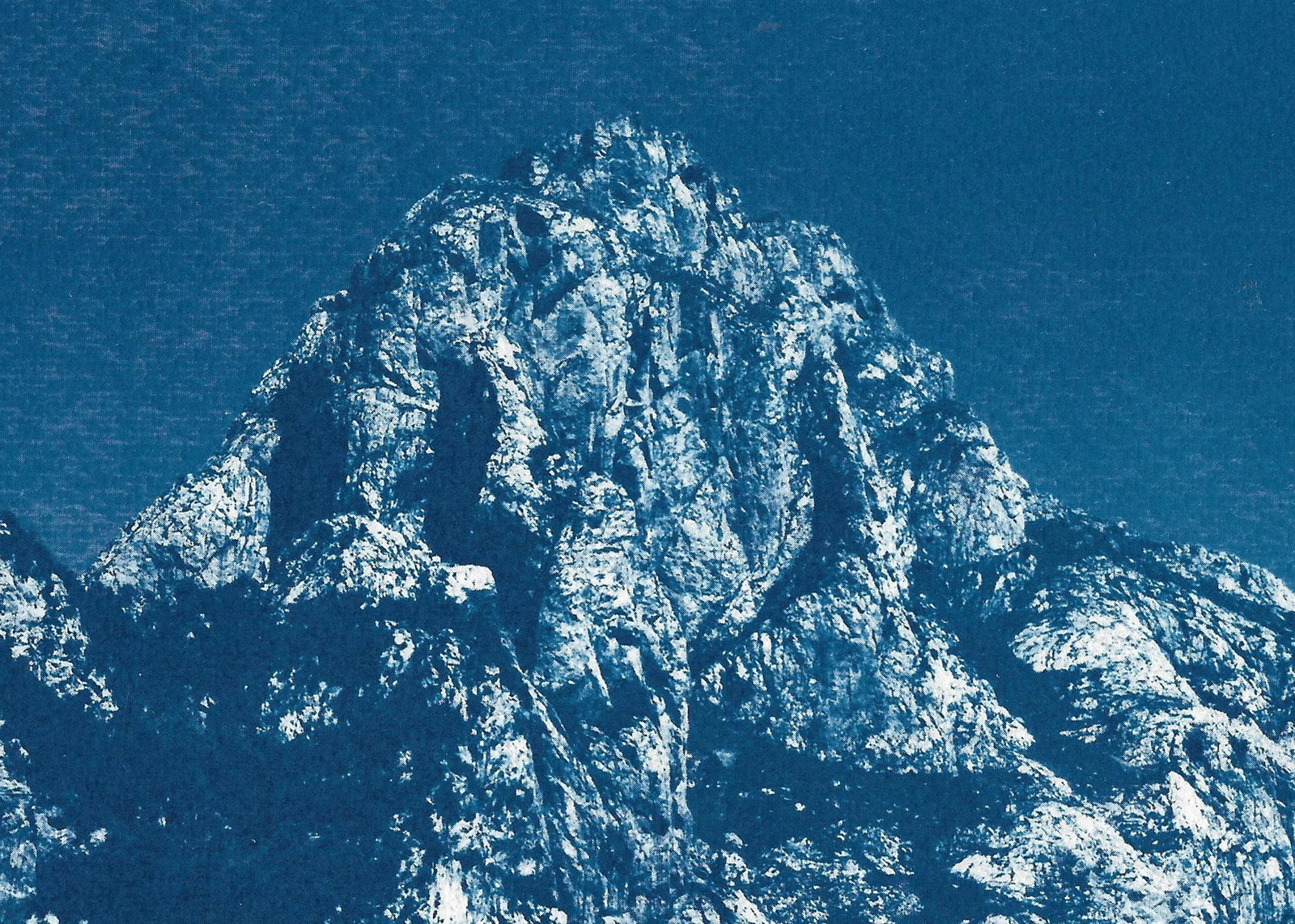 Yosemite Blue Mountain Geological Cyanotype on Watercolor Paper by Kind of Cyan - 4