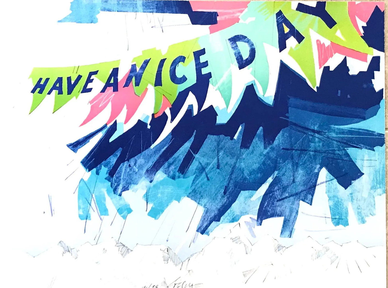 2005 "Have A Nice Day" Hand Signed Lithograph by Wolfgang Loesche - 2