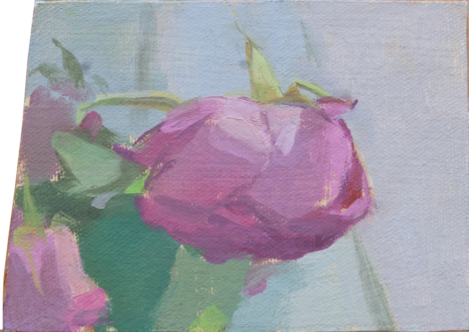 Rose Mini Oil Painting by Michelle Farro - 7