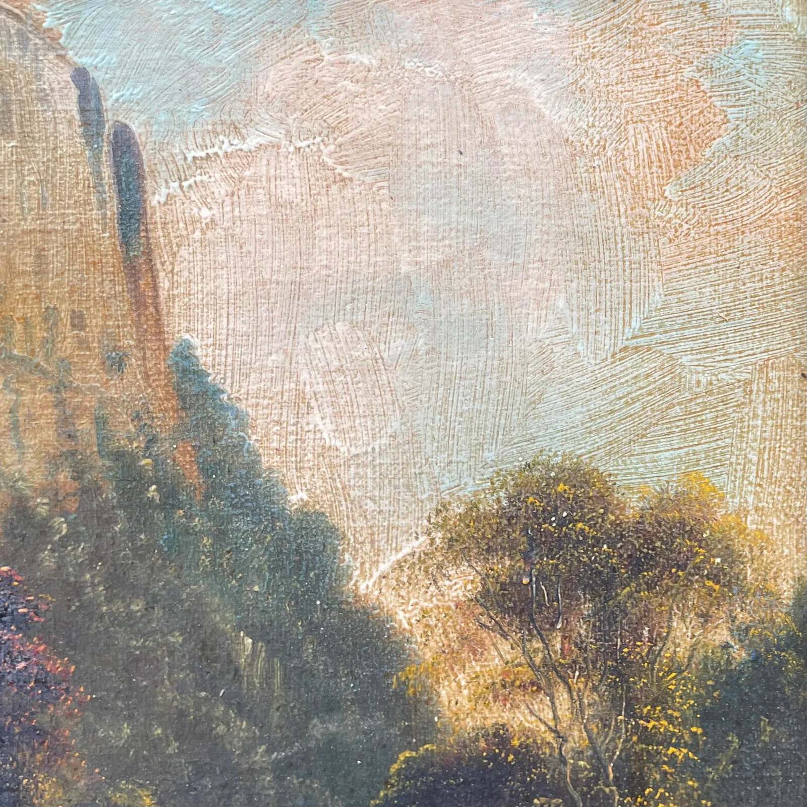 Early 1900s Oil Canvas Landscape by George Willis Pryce (British, 1866-1949), in Period Frame. Signe - 2