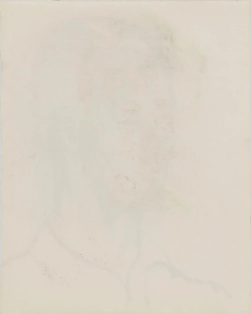 Manfred Schwartz Portrait of Man Charcoal on Paper - 4