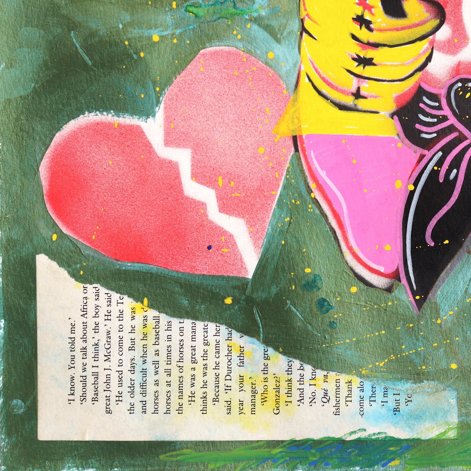 Love Hurts - Colorful Figurative Pin Up Cowgirl Western Mixed Media Original Artwork by Jesse Black - 3