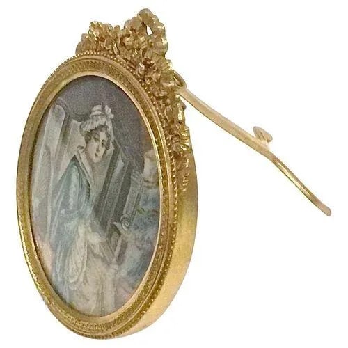Antique Portrait of Early 19th C. Woman - 2