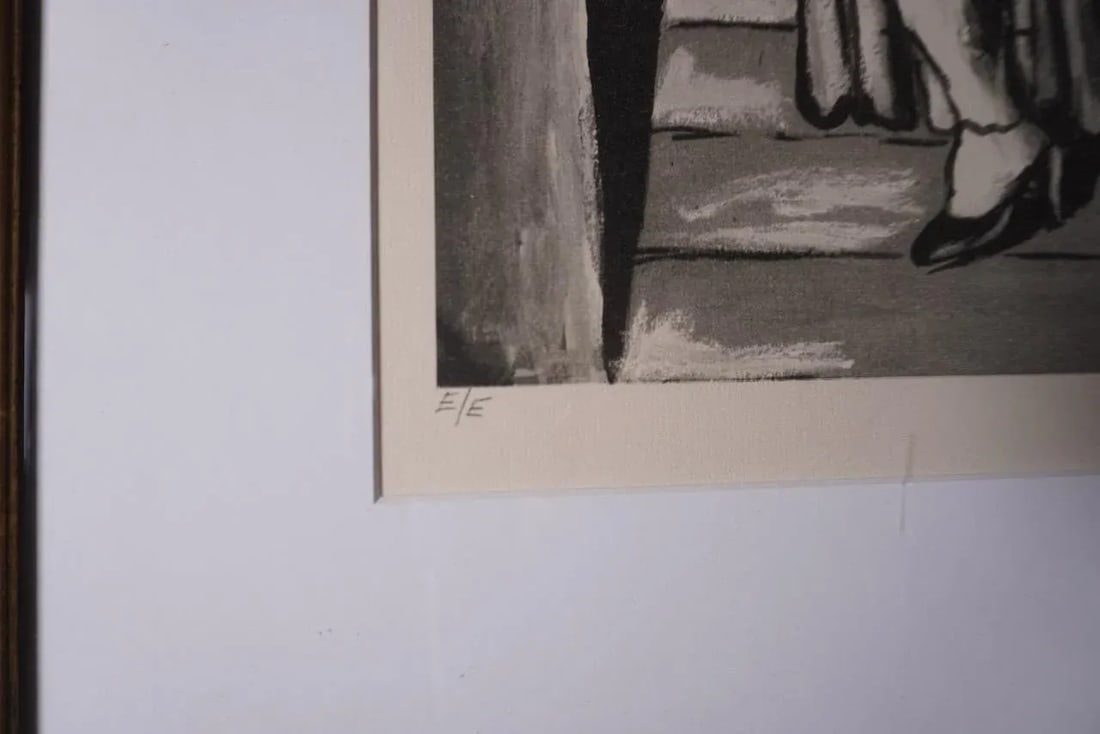 Mid 20th Century Jose Raoul Anguiano - Theater or Circus Performers, Framed - 4