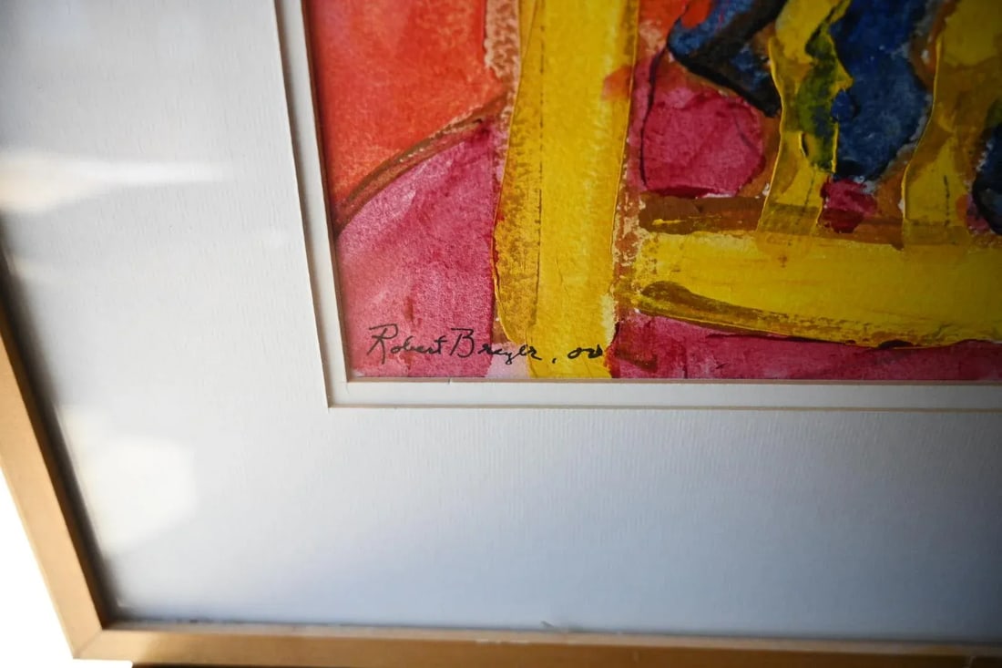 Robert Breyer "Woman and Chair" Original Mixed Media Painting - Southwestern Modern Figurative Expre - 6