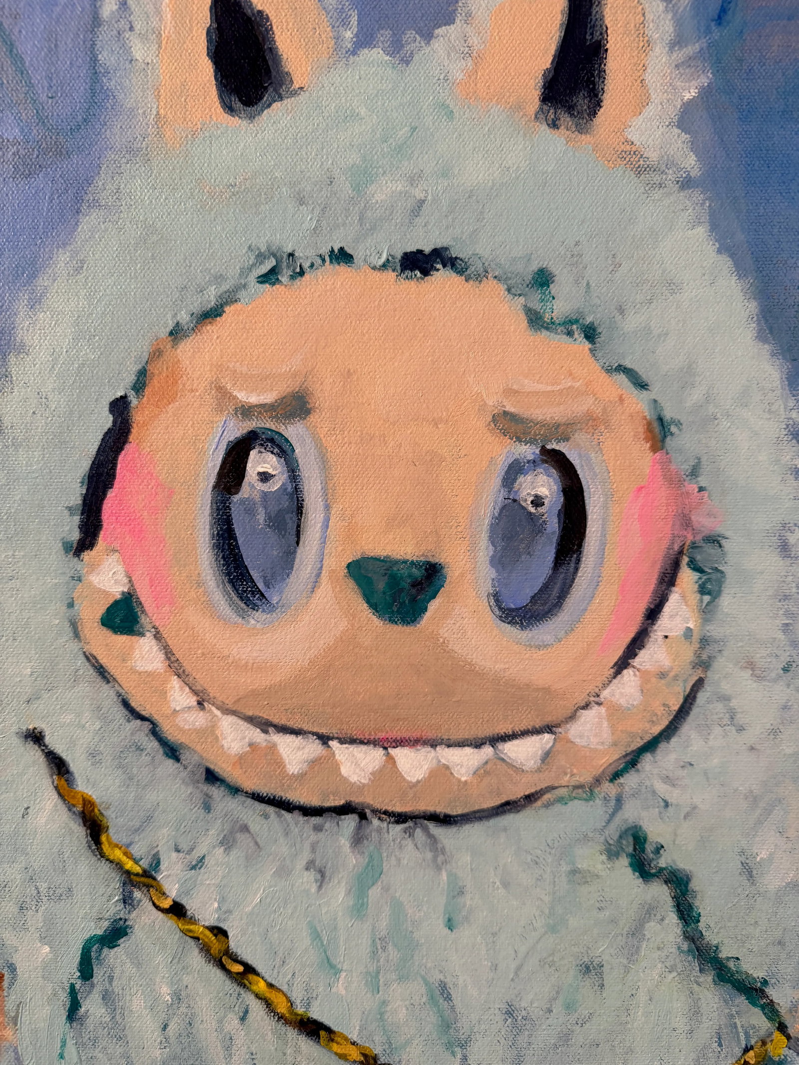 LaBuBu Chanel...How Bout This for a LaBuBu Luxe...Chanel #BuBu Lol, Original Painting by Sandy Welch - 3