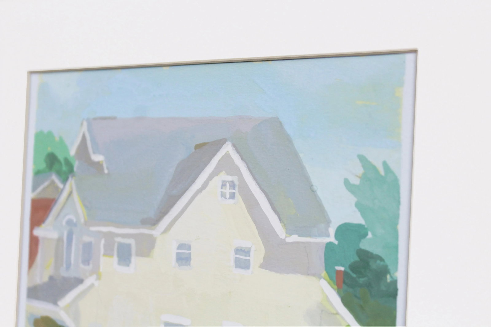 Original Painting of Yellow House by Michelle Farro - 7