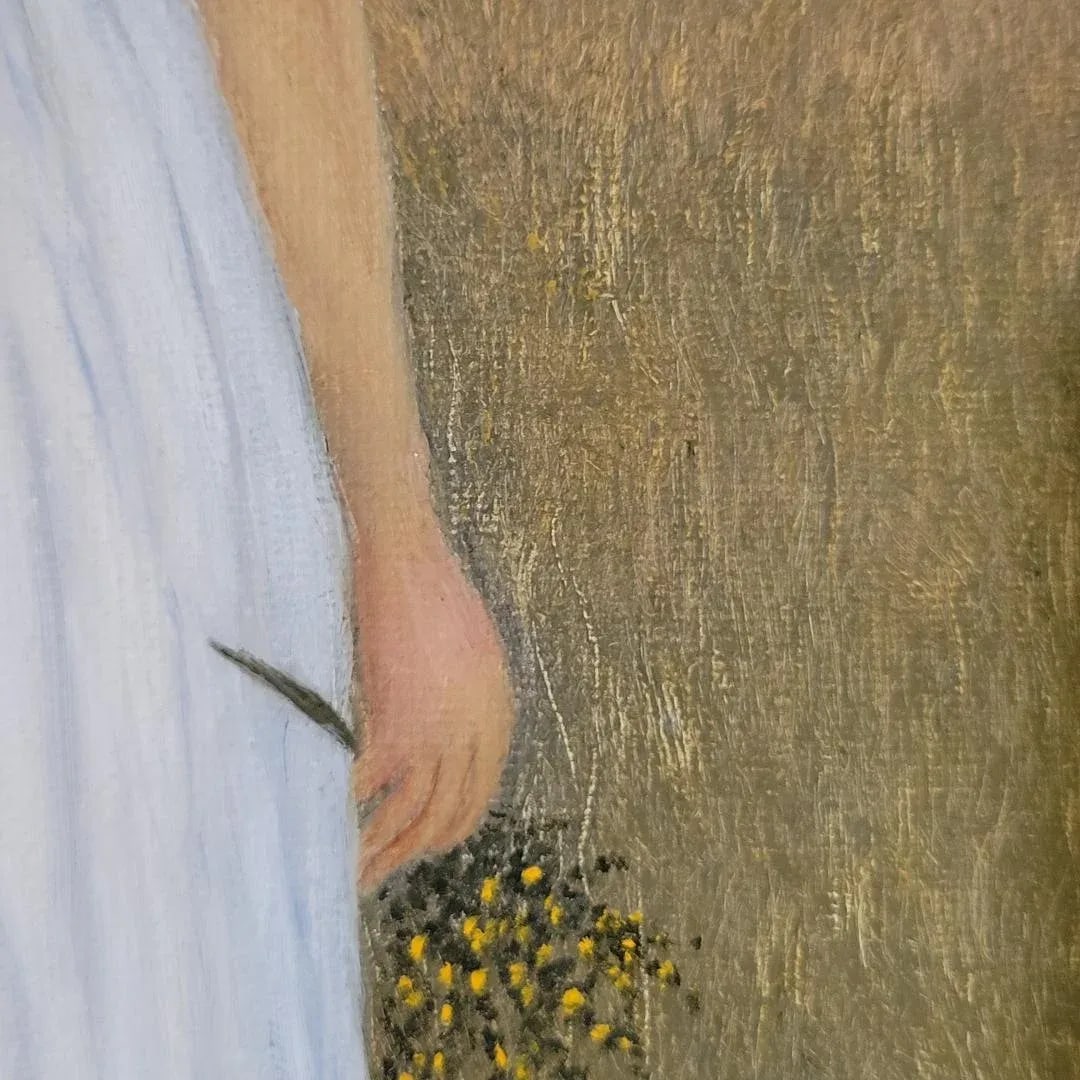 Figure Standing in Field Oil Painting by Susan B. - 5
