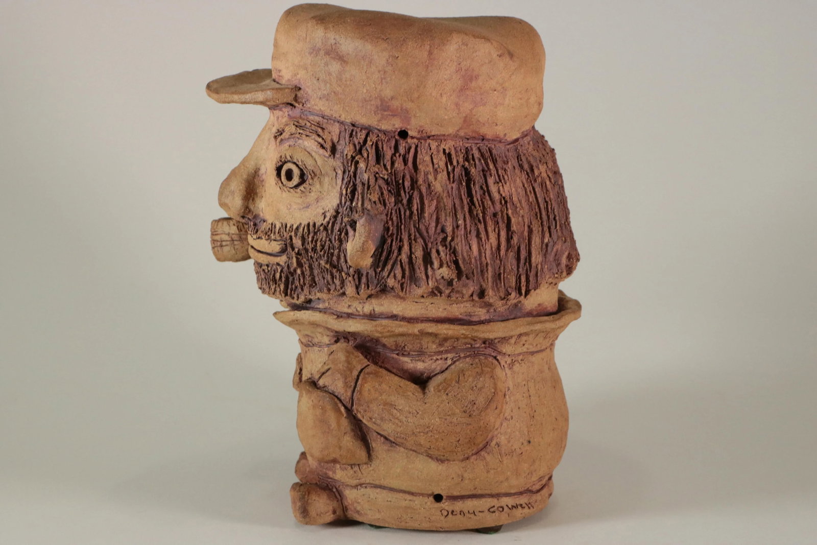 Folk Art Fisherman Studio Pottery Sculpture - 2