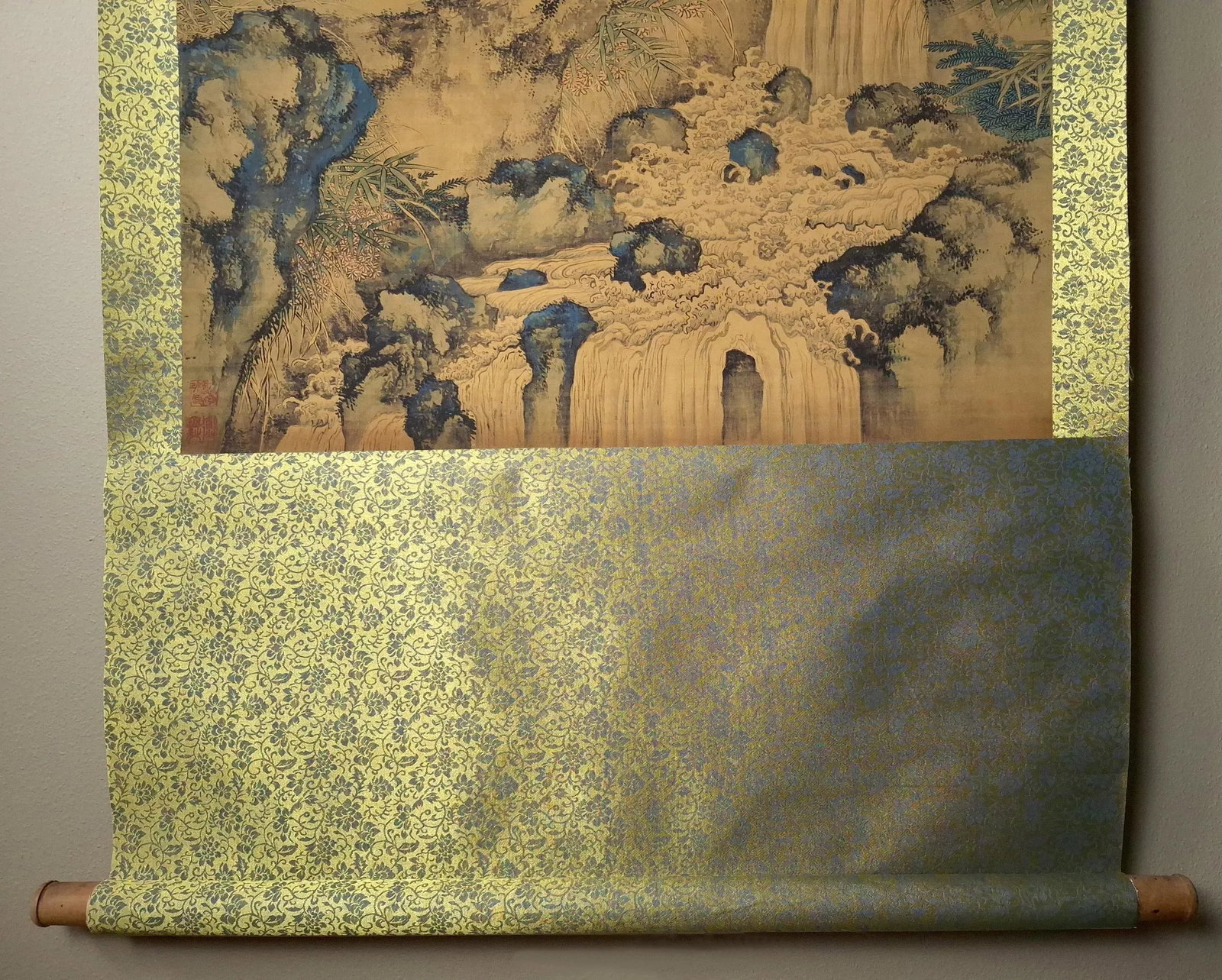Chinese Mountain Monkeys Scroll - 7