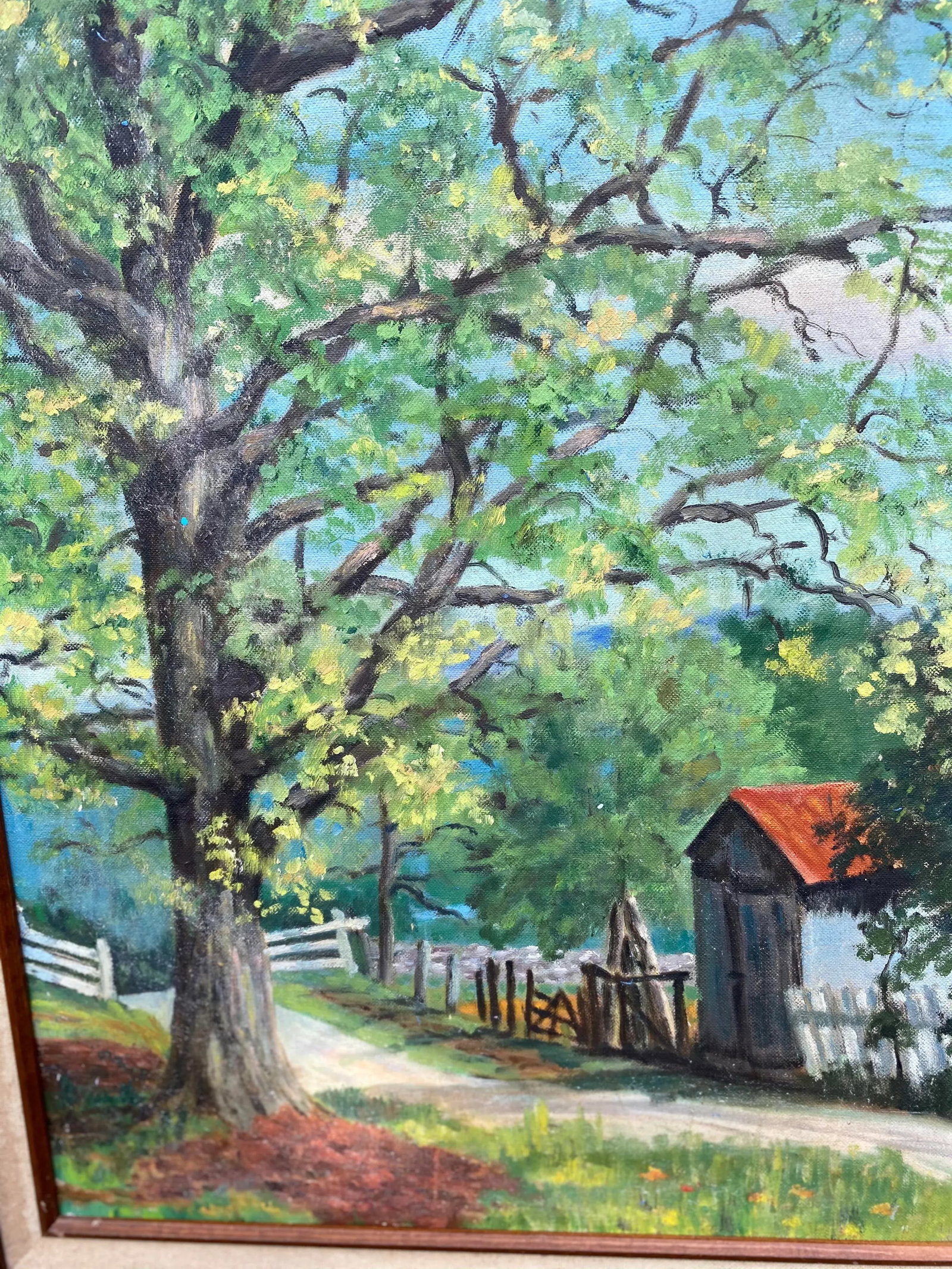 Mid 20th Century California Landscape Oil Painting by Edna Jones, Framed - 2