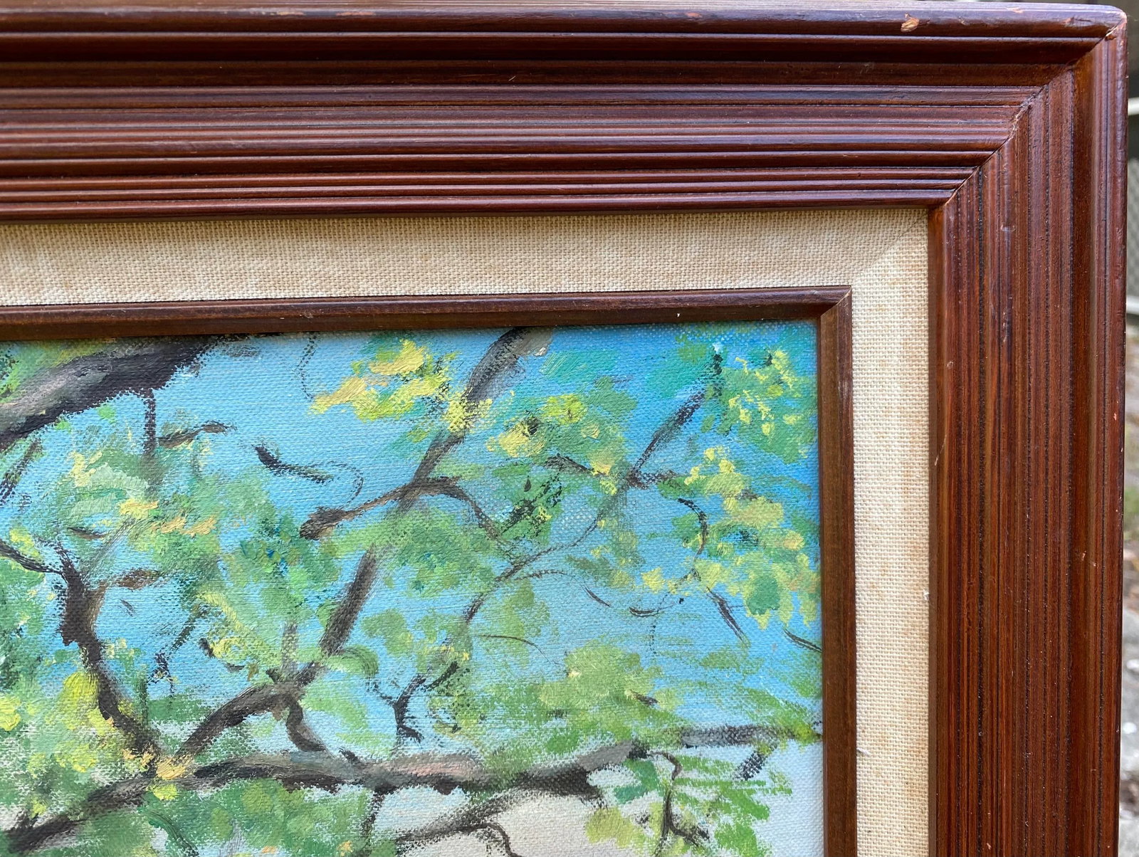 Mid 20th Century California Landscape Oil Painting by Edna Jones, Framed - 3